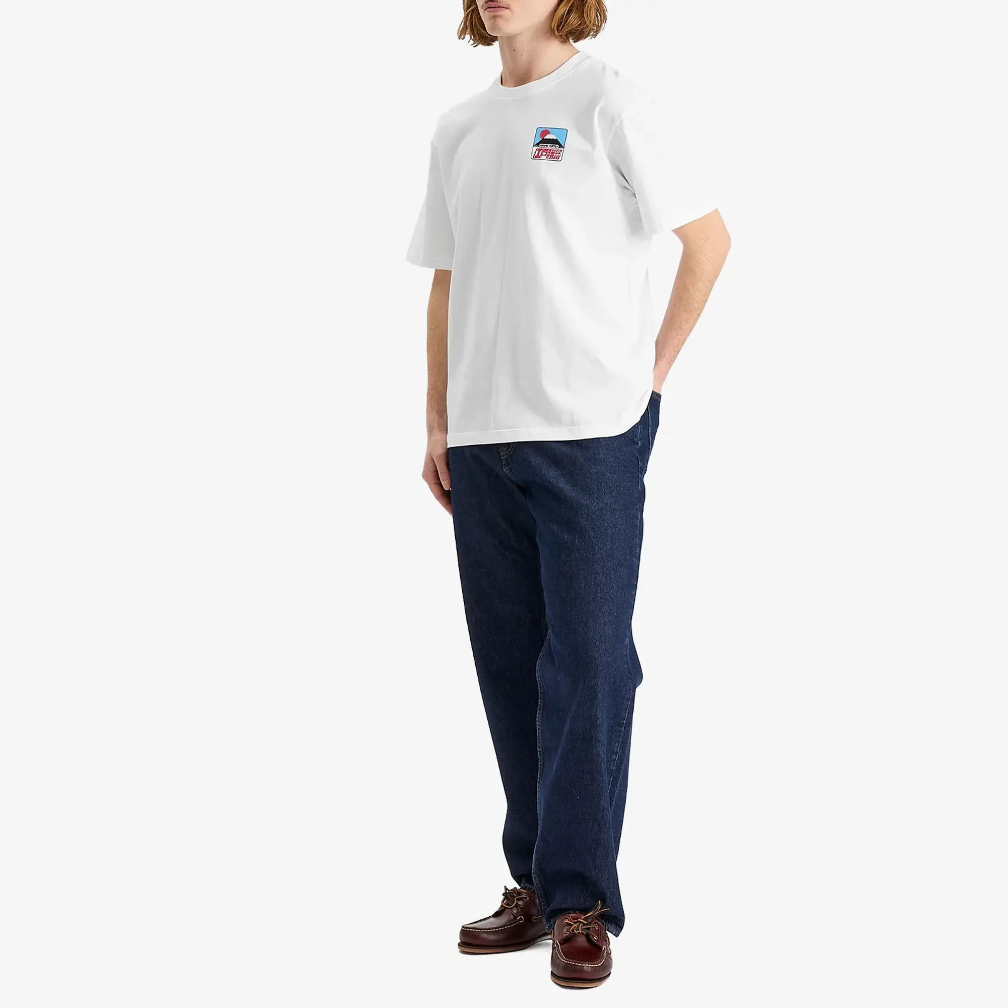 Edwin Men's Sunset On Fuji San T-Shirt White