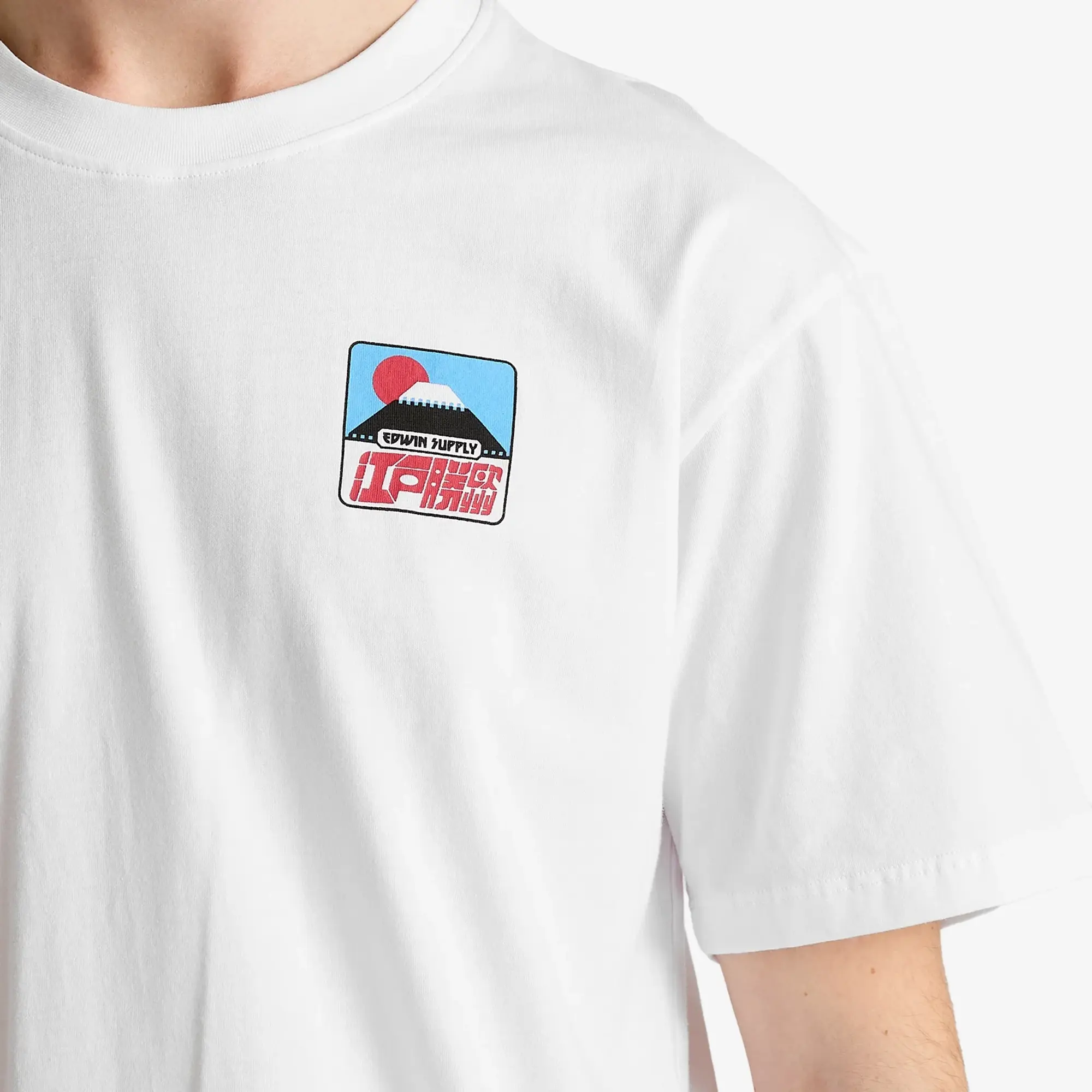 Edwin Men's Sunset On Fuji San T-Shirt White