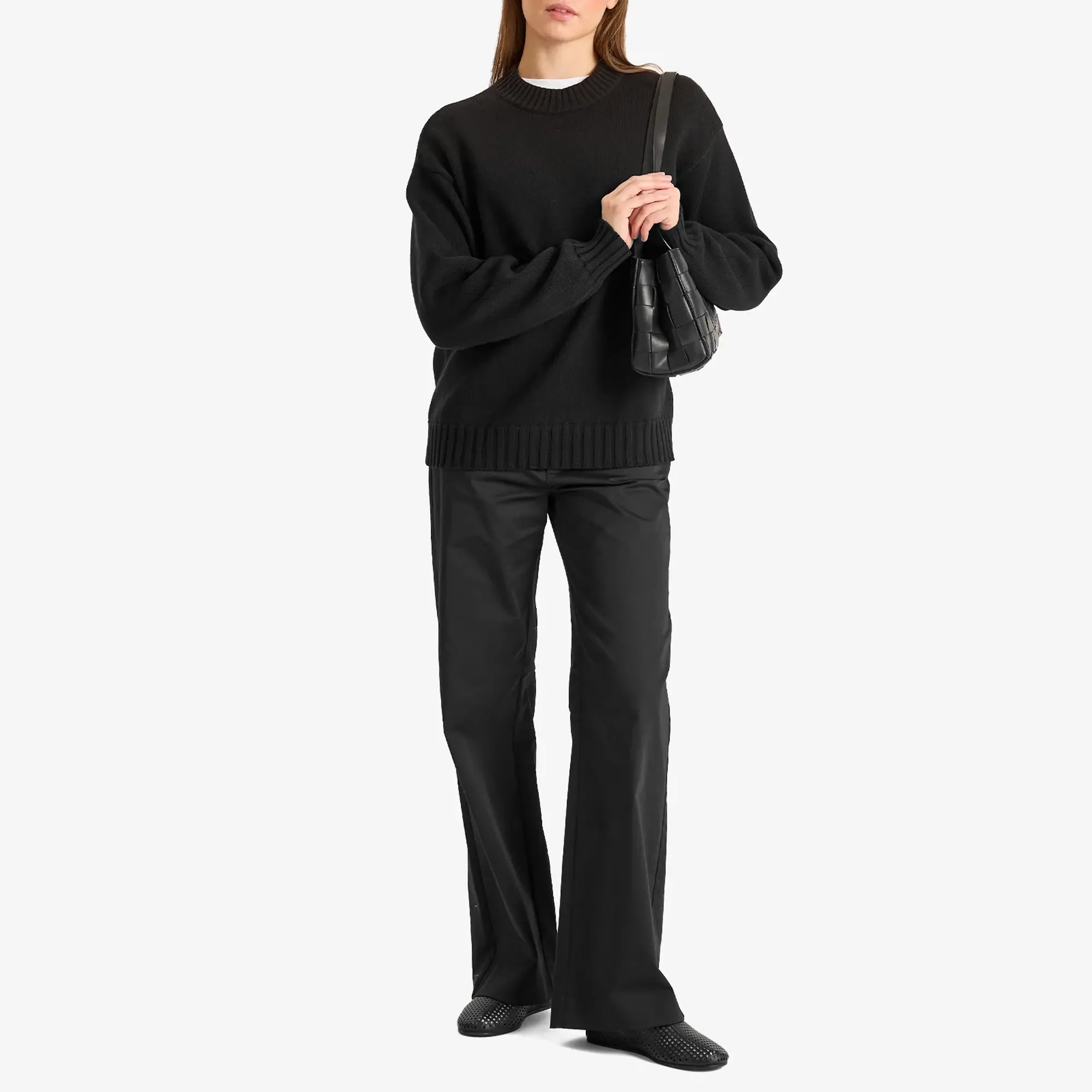 DONNI. Women's Cotton Cashmere Jumper Jet