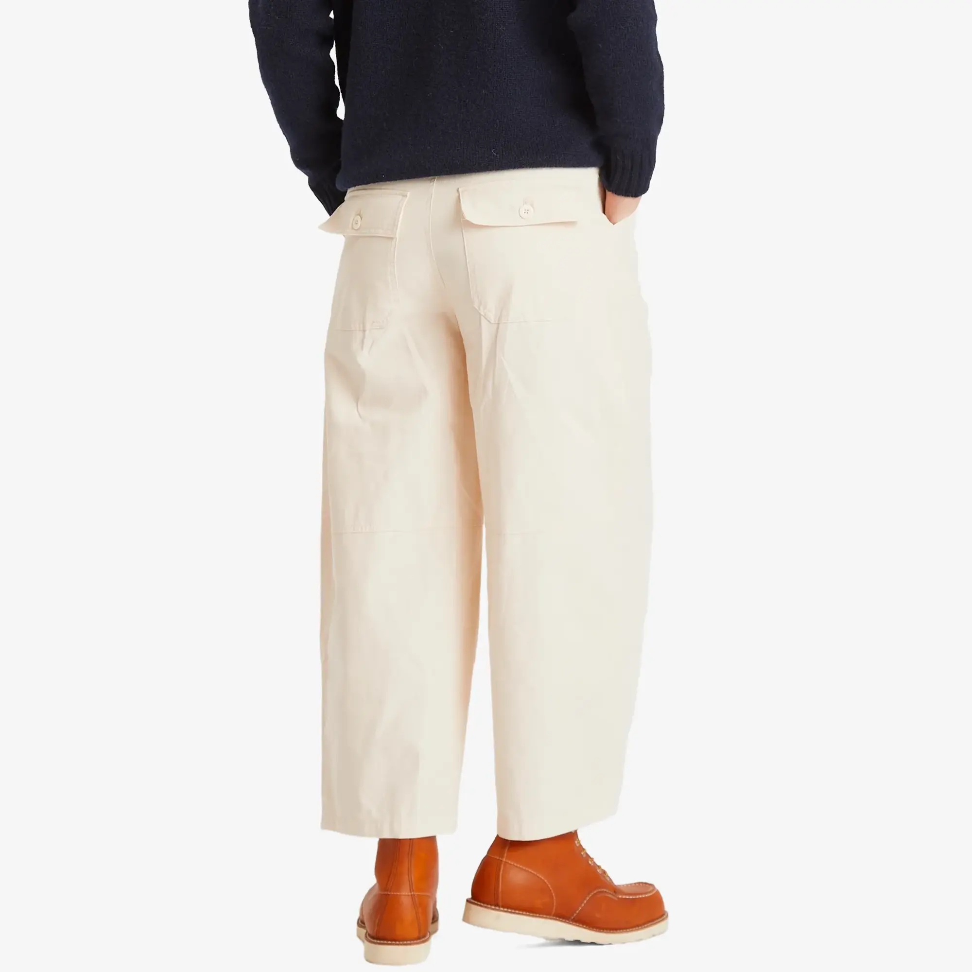 FrizmWORKS Men's Cotton Balloon Pants Ivory