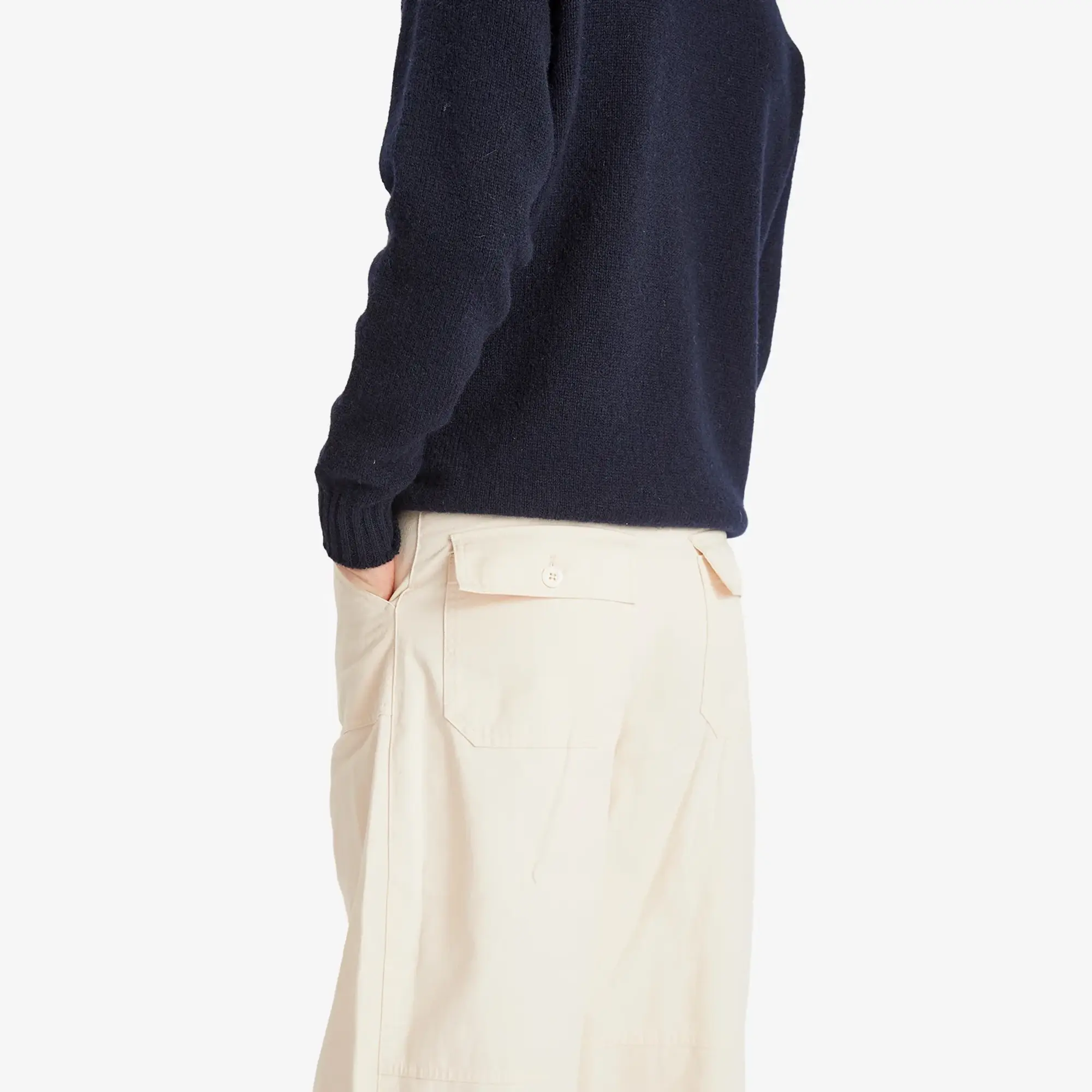 FrizmWORKS Men's Cotton Balloon Pants Ivory