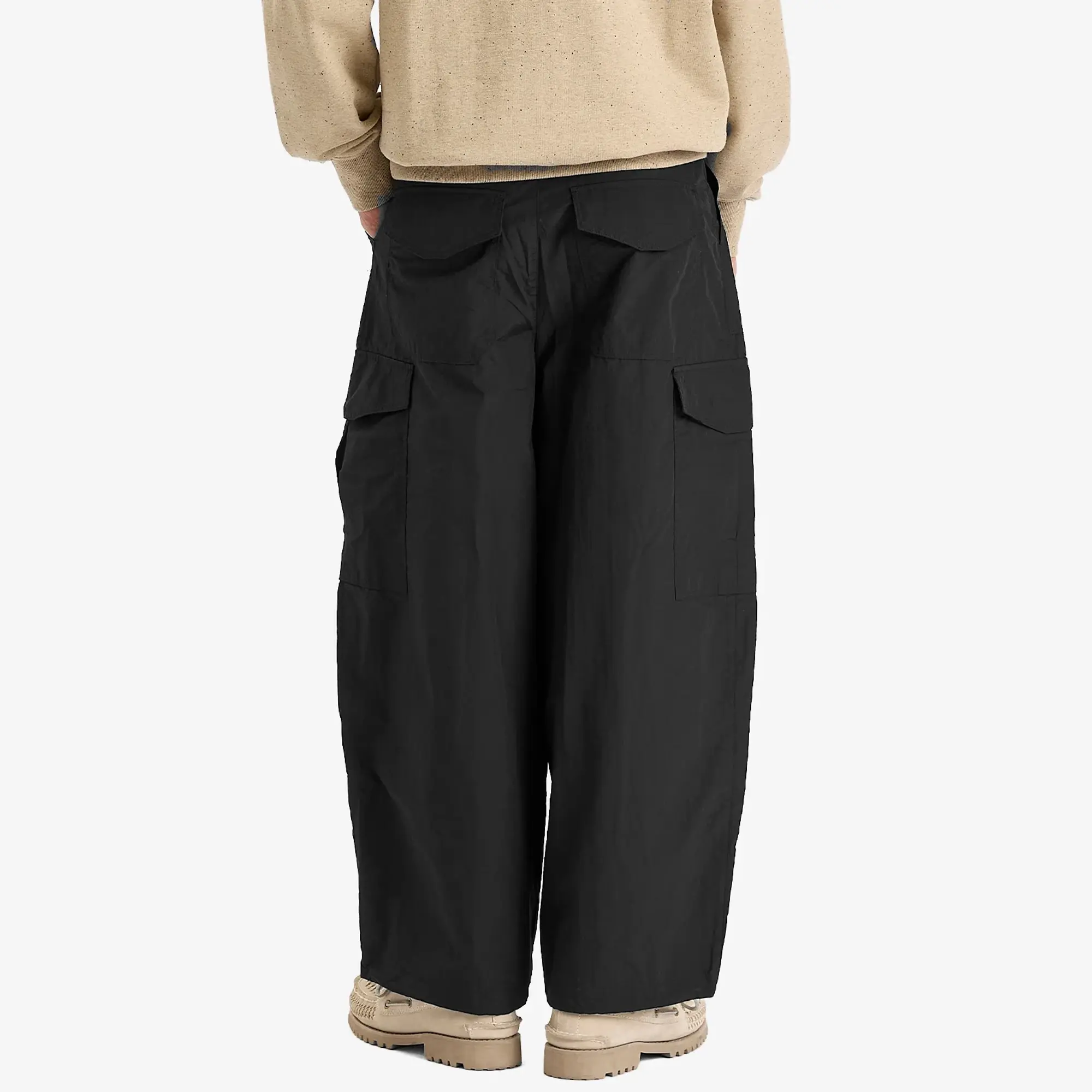 FrizmWORKS Men's Nylon Cargo Balloon Pants Black
