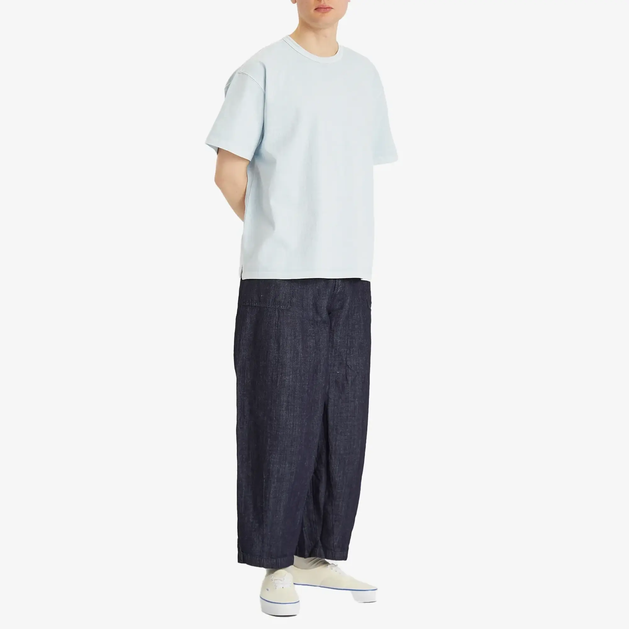 FrizmWORKS Men's Denim Balloon Pants Indigo
