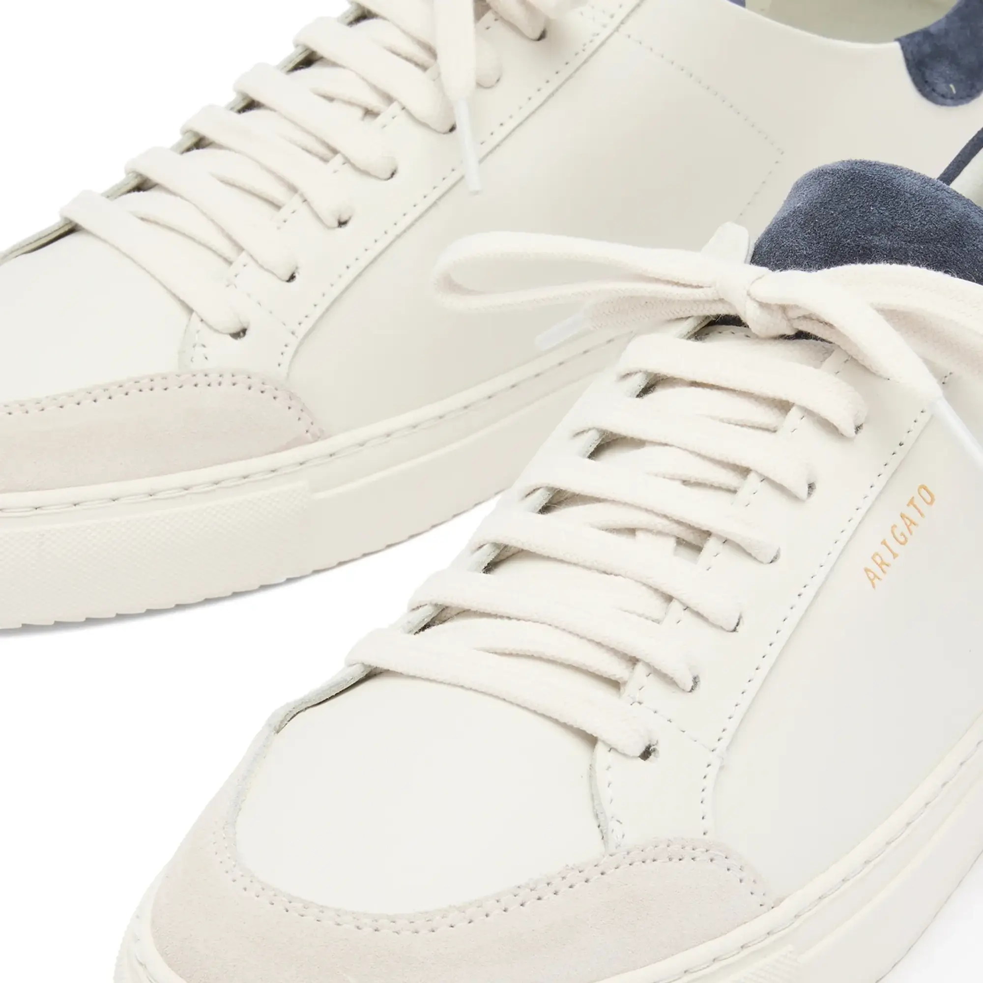 Axel Arigato Men's Clean 90 Triple Sneaker Off White/Dark Blue