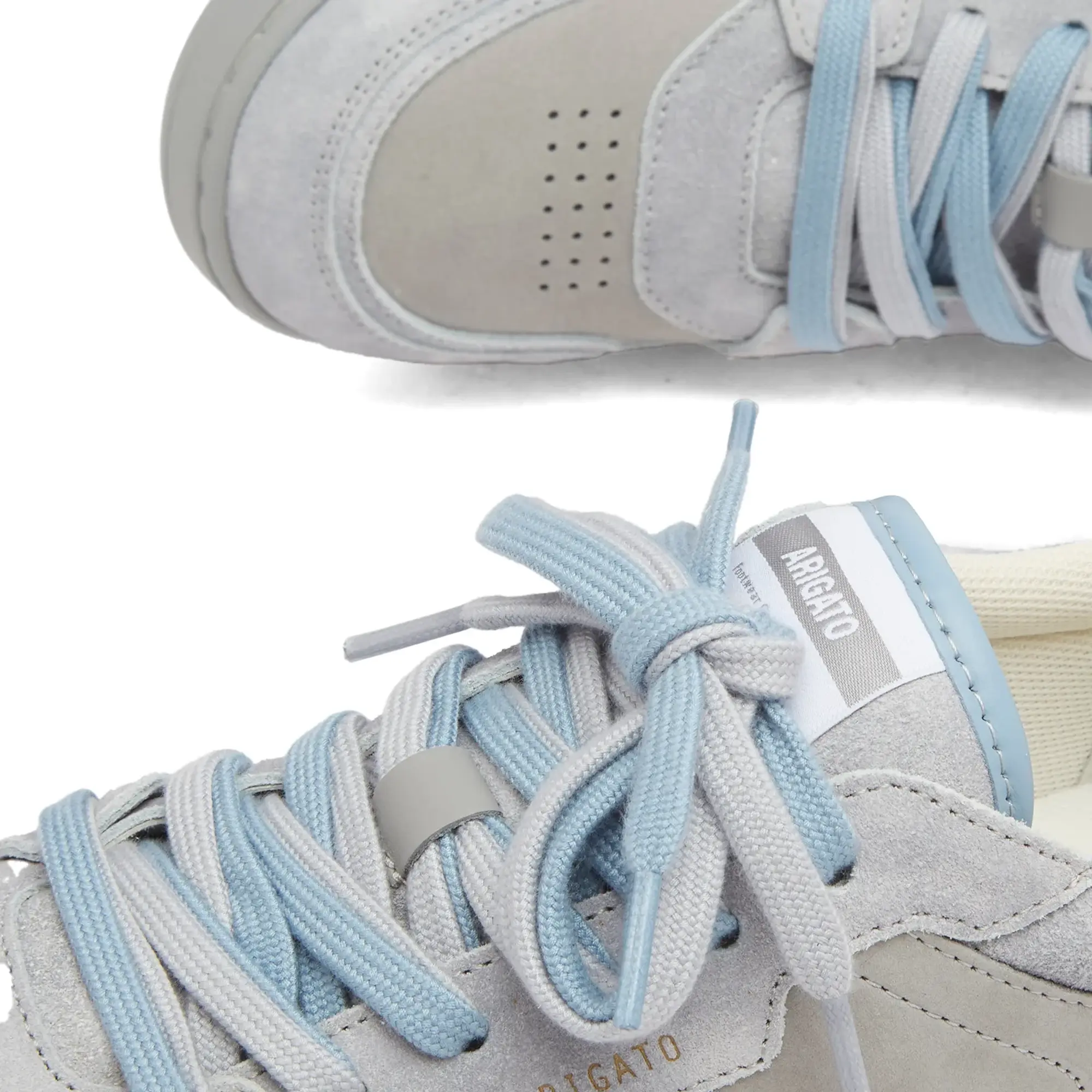 Axel Arigato Men's Dice Lo Double Lace Sneaker Grey/Light Blue