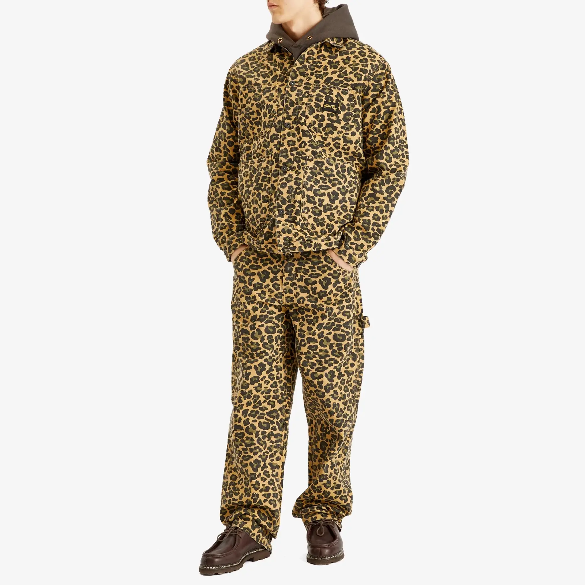 Stan Ray Men's Coverall Jacket Leopard Camo