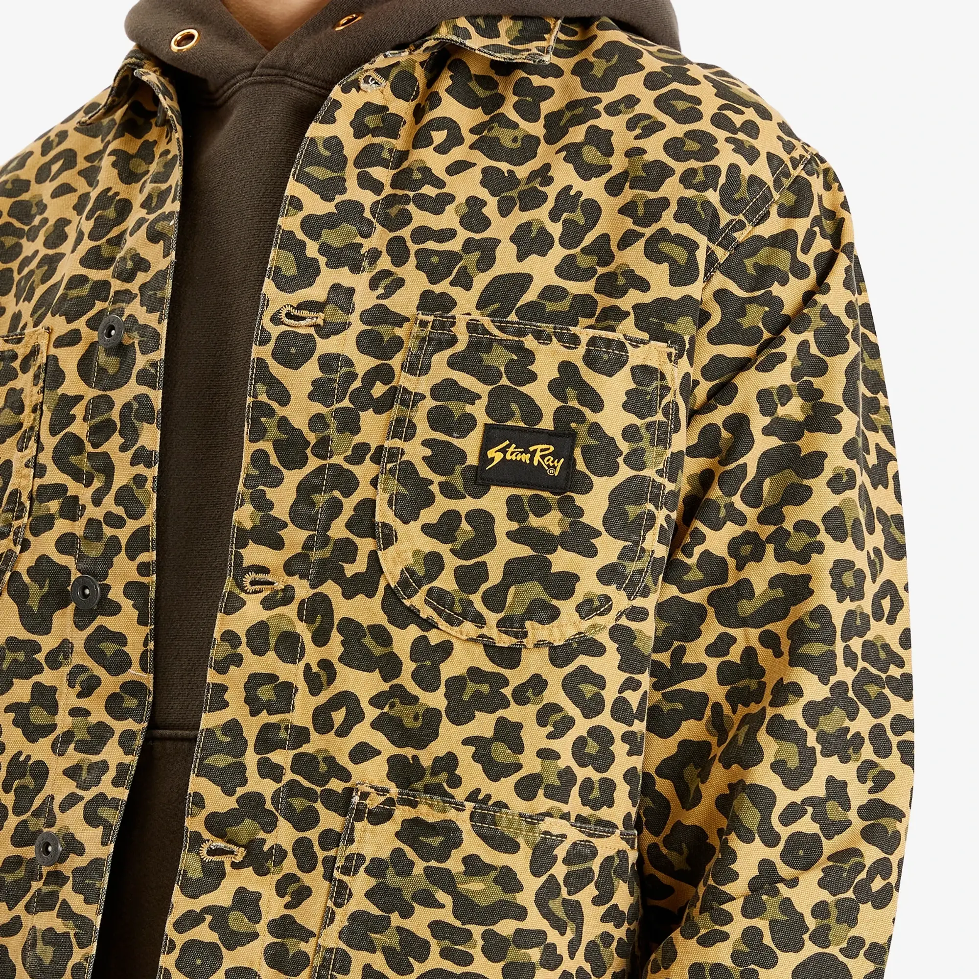 Stan Ray Men's Coverall Jacket Leopard Camo