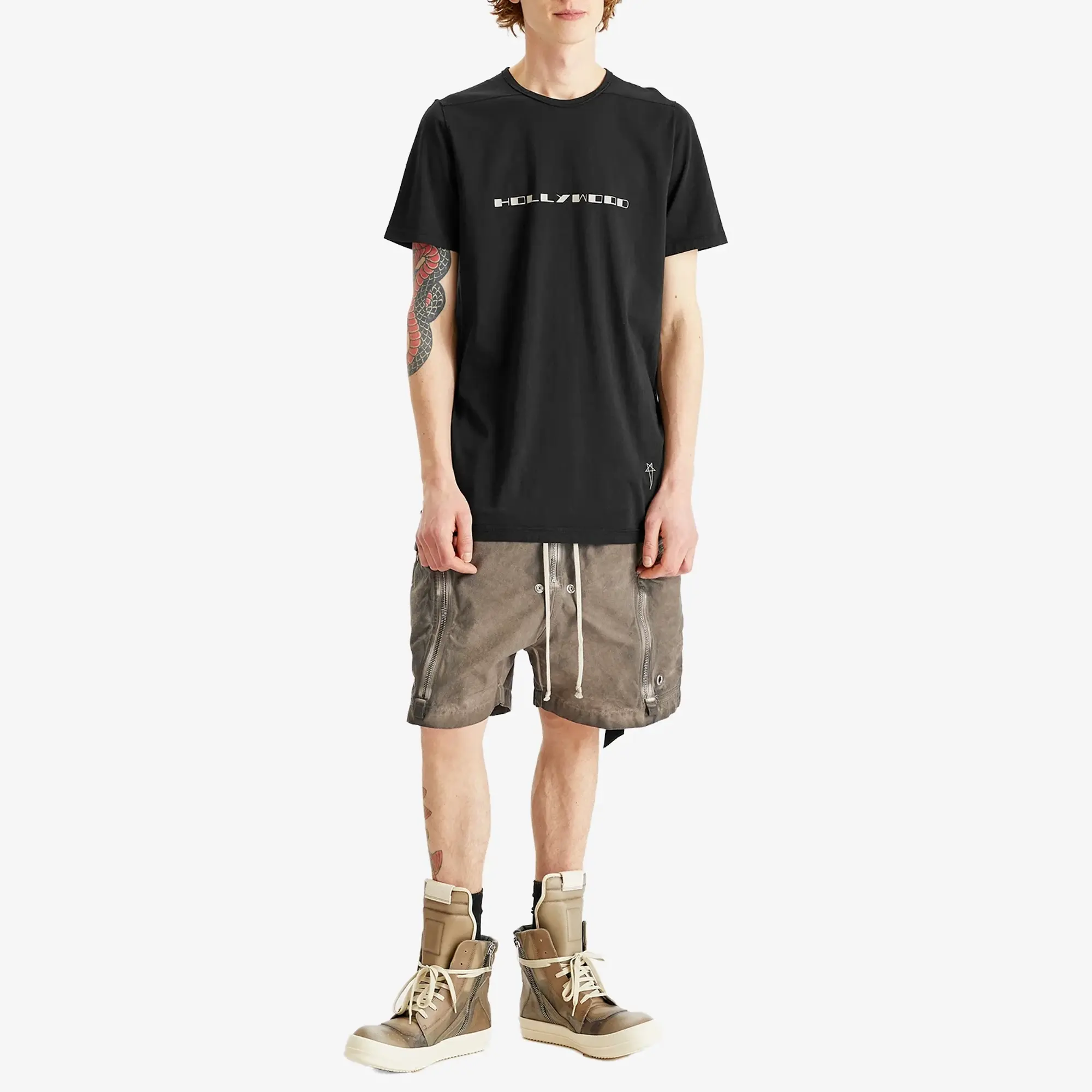 Rick Owens DRKSHDW Men's Level T-Shirt Black/Pearl