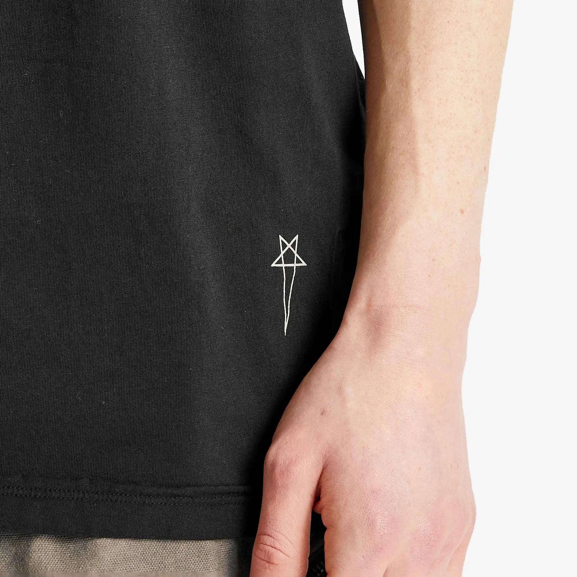 Rick Owens DRKSHDW Men's Level T-Shirt Black/Pearl