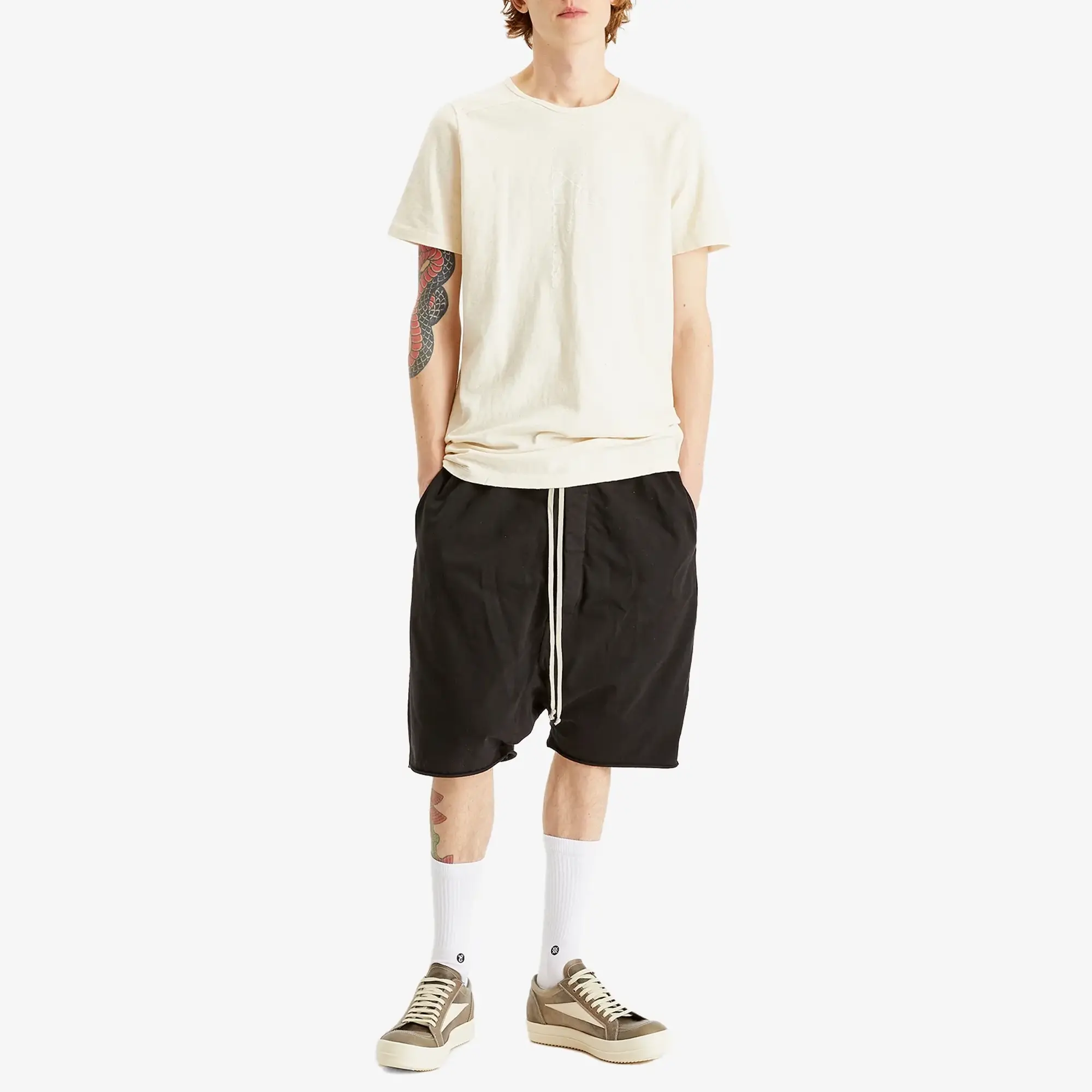 Rick Owens DRKSHDW Men's Level T-Shirt Natural/Milk