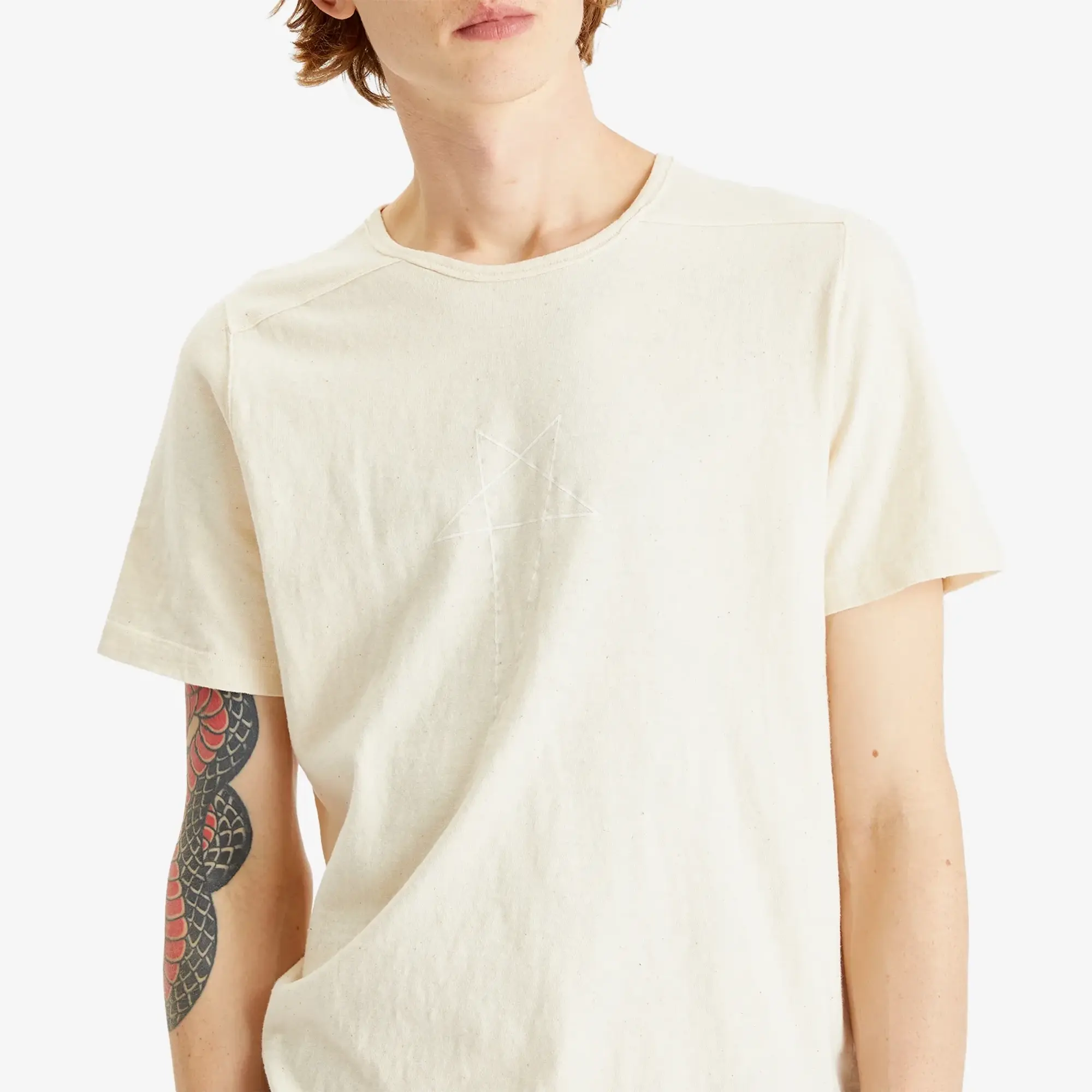 Rick Owens DRKSHDW Men's Level T-Shirt Natural/Milk