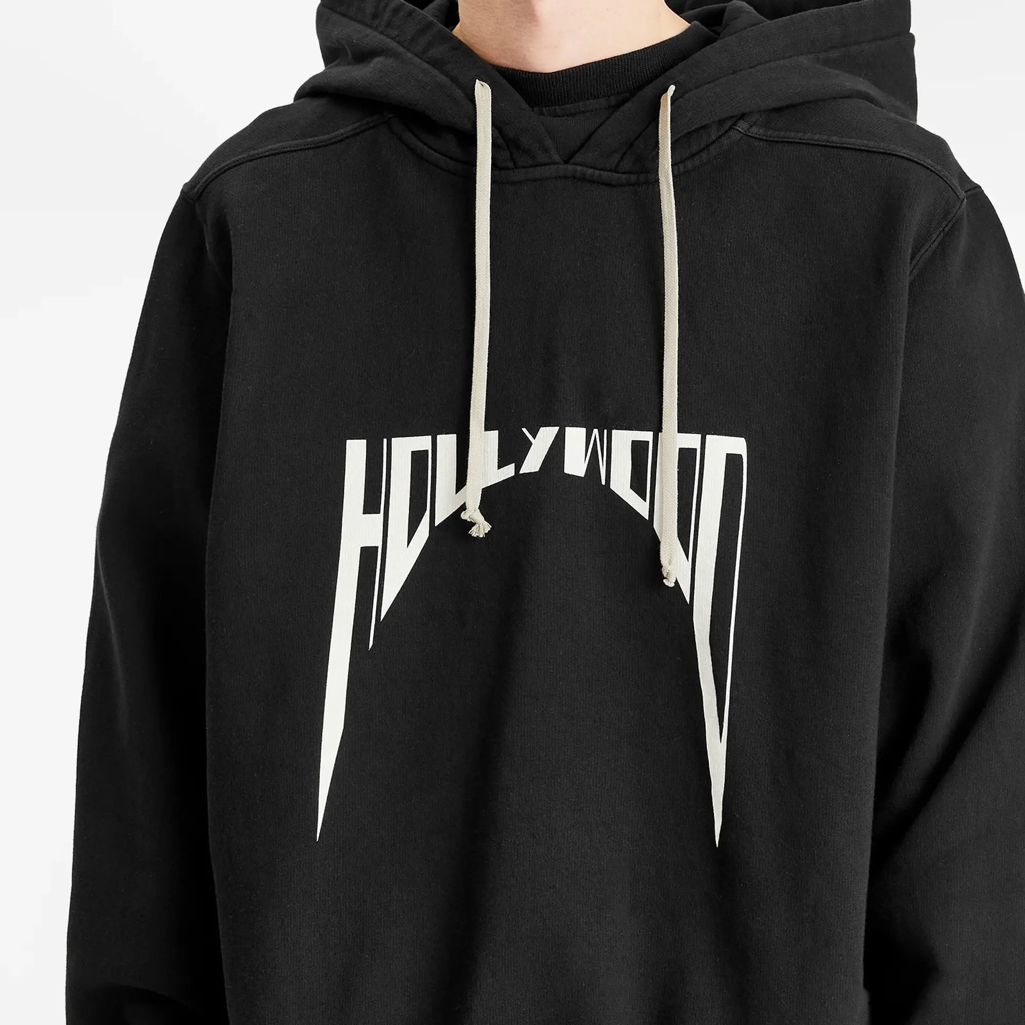 Rick Owens DRKSHDW Men's Oversized Hoodie Black/Milk