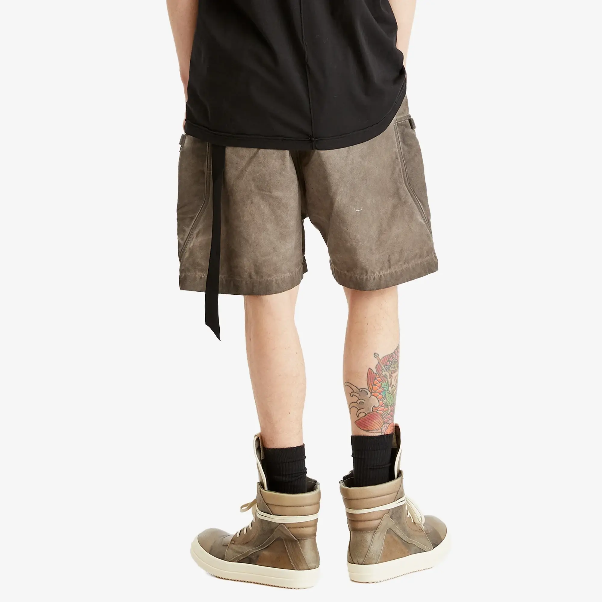 Rick Owens DRKSHDW Men's Bauhaus Shorts Dust