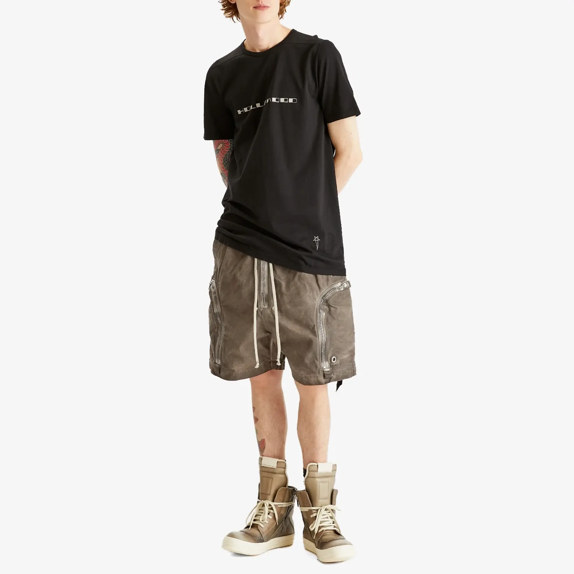 Rick Owens DRKSHDW Men's Bauhaus Shorts Dust