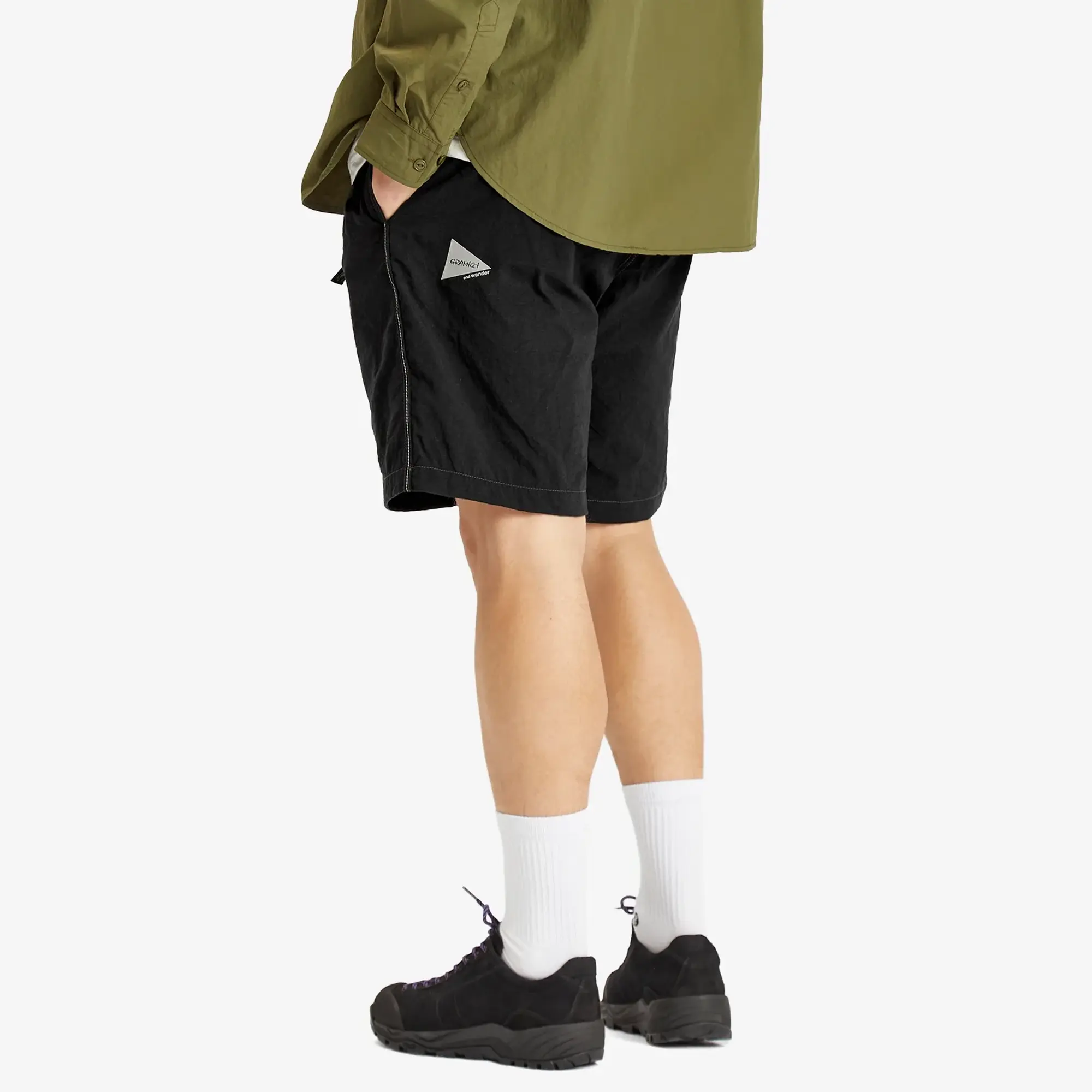 Gramicci Men's x and wander Nylon G-Short Black