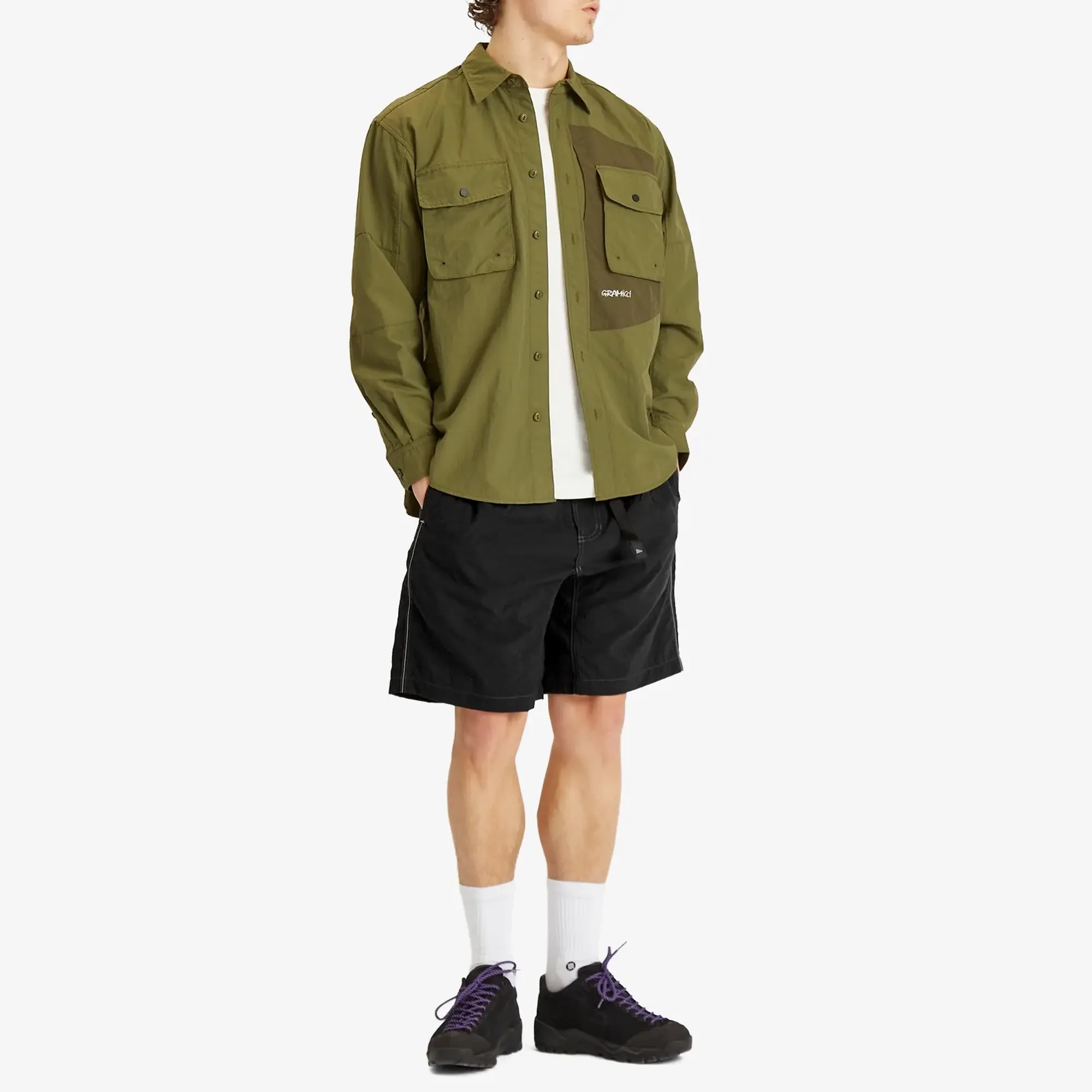 Gramicci Men's x and wander Nylon G-Short Black