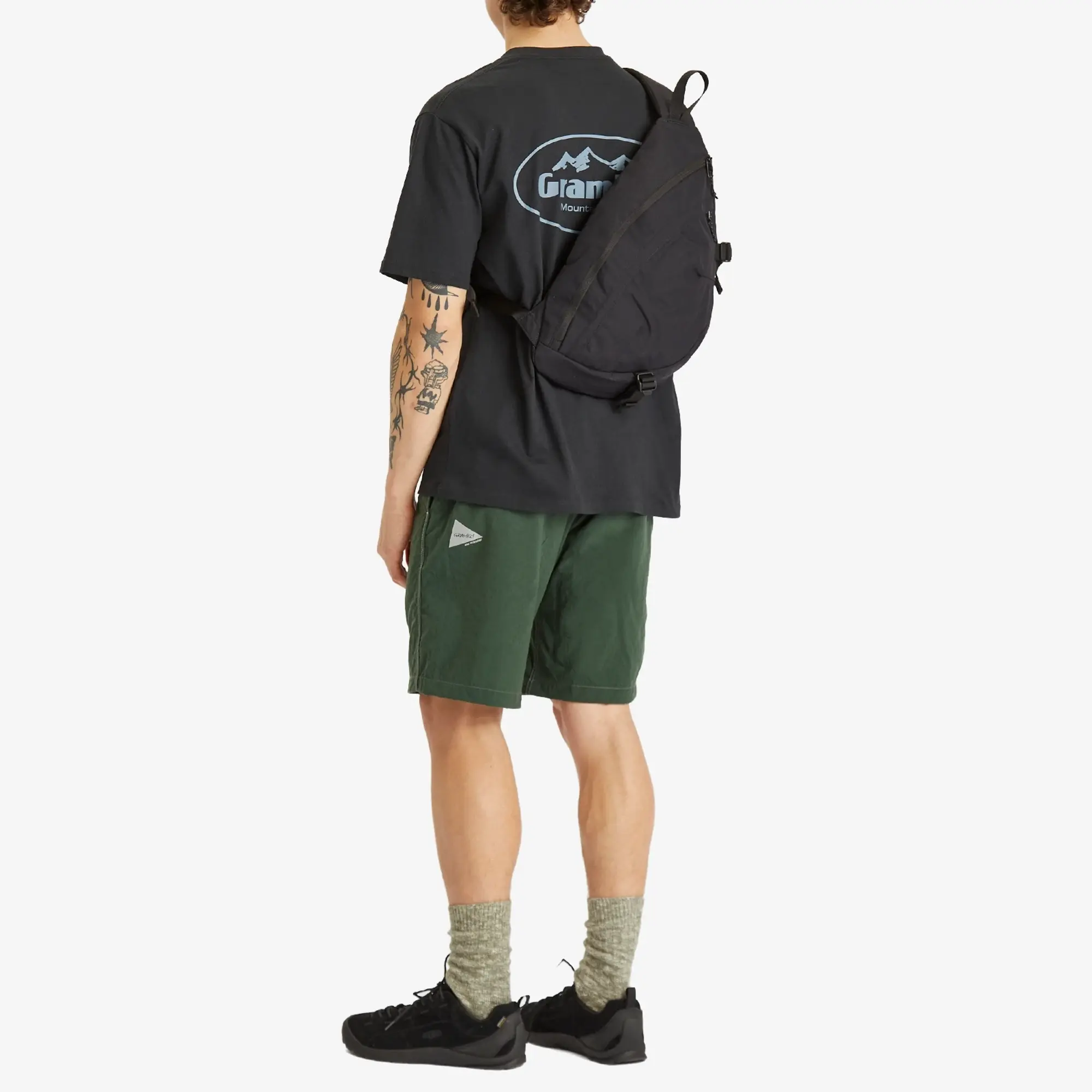 Gramicci Men's x and wander Nylon G-Short Green