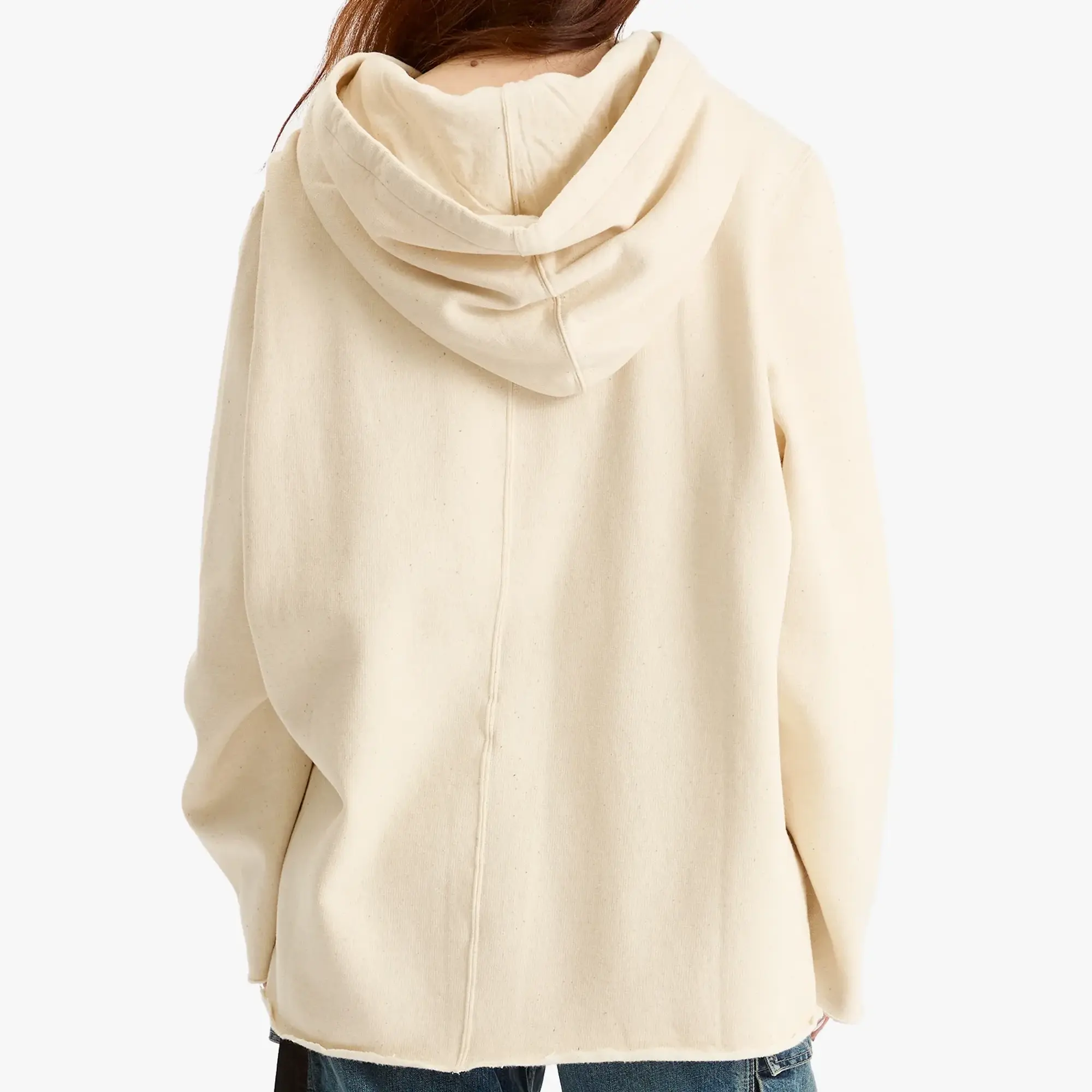 Rick Owens DRKSHDW Women's Oversized Hoodie Natural/Black
