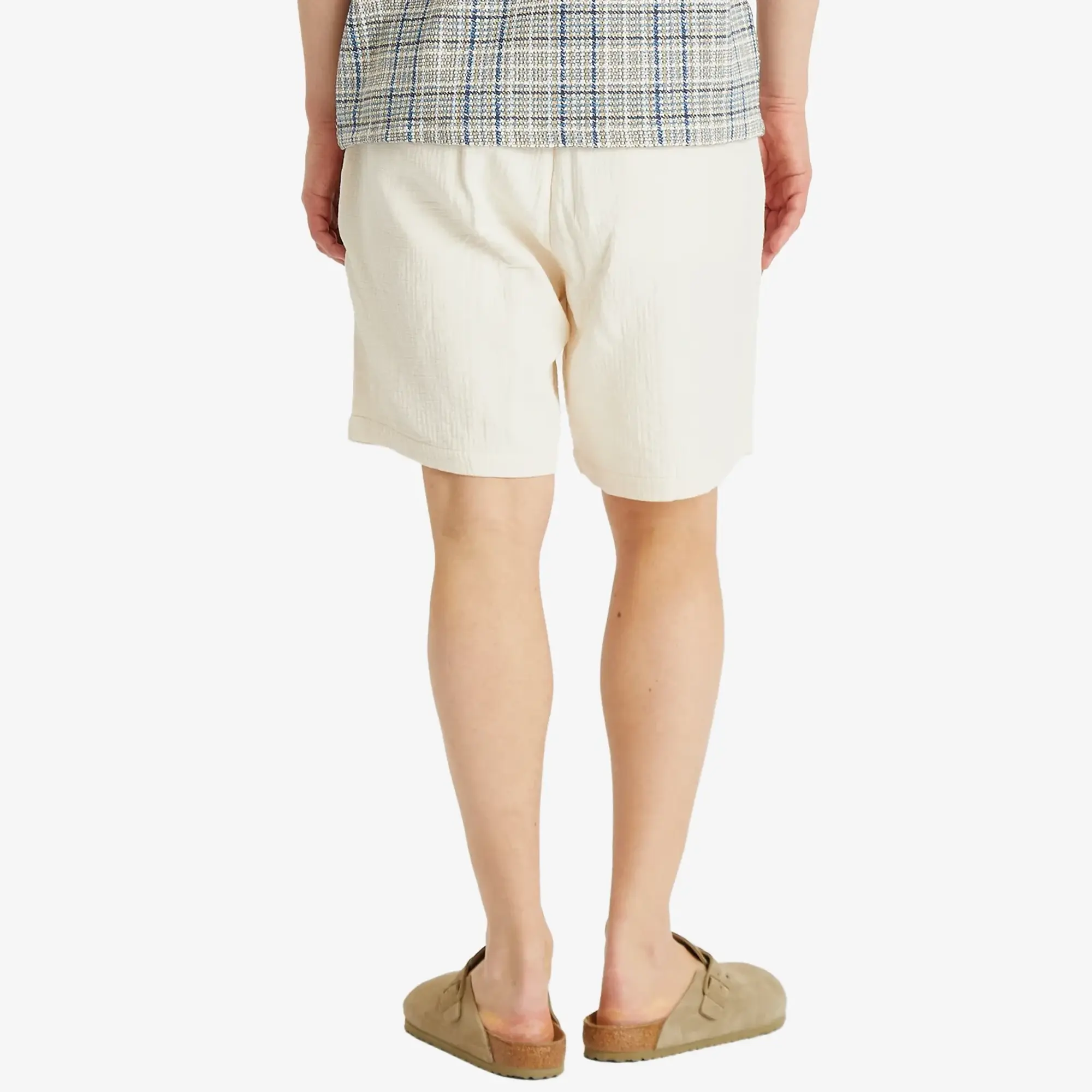 Kestin Men's Mhor Textured Shorts Ecru
