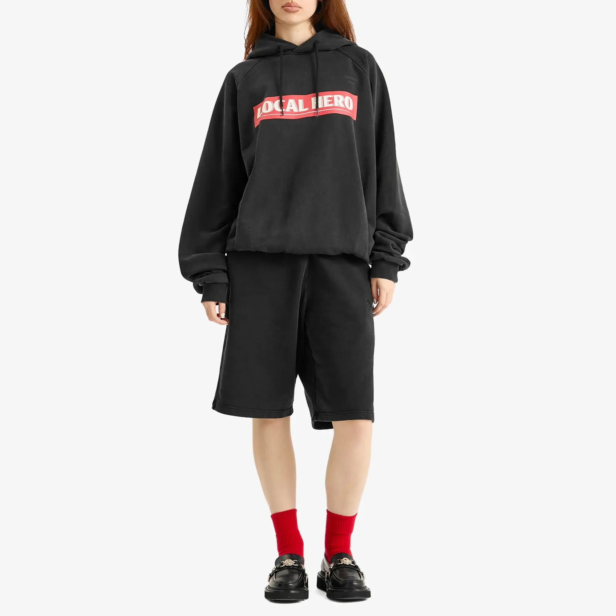 Martine Rose Women's Local Hero Hoodie Black Washed