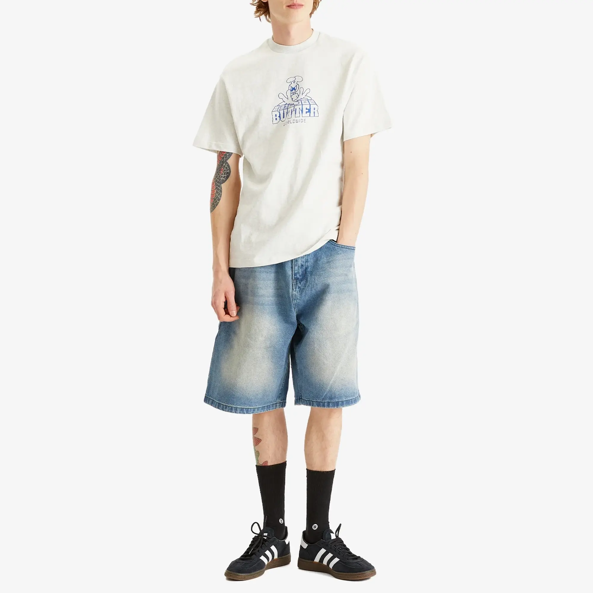 Butter Goods Men's Alien T-Shirt Ash