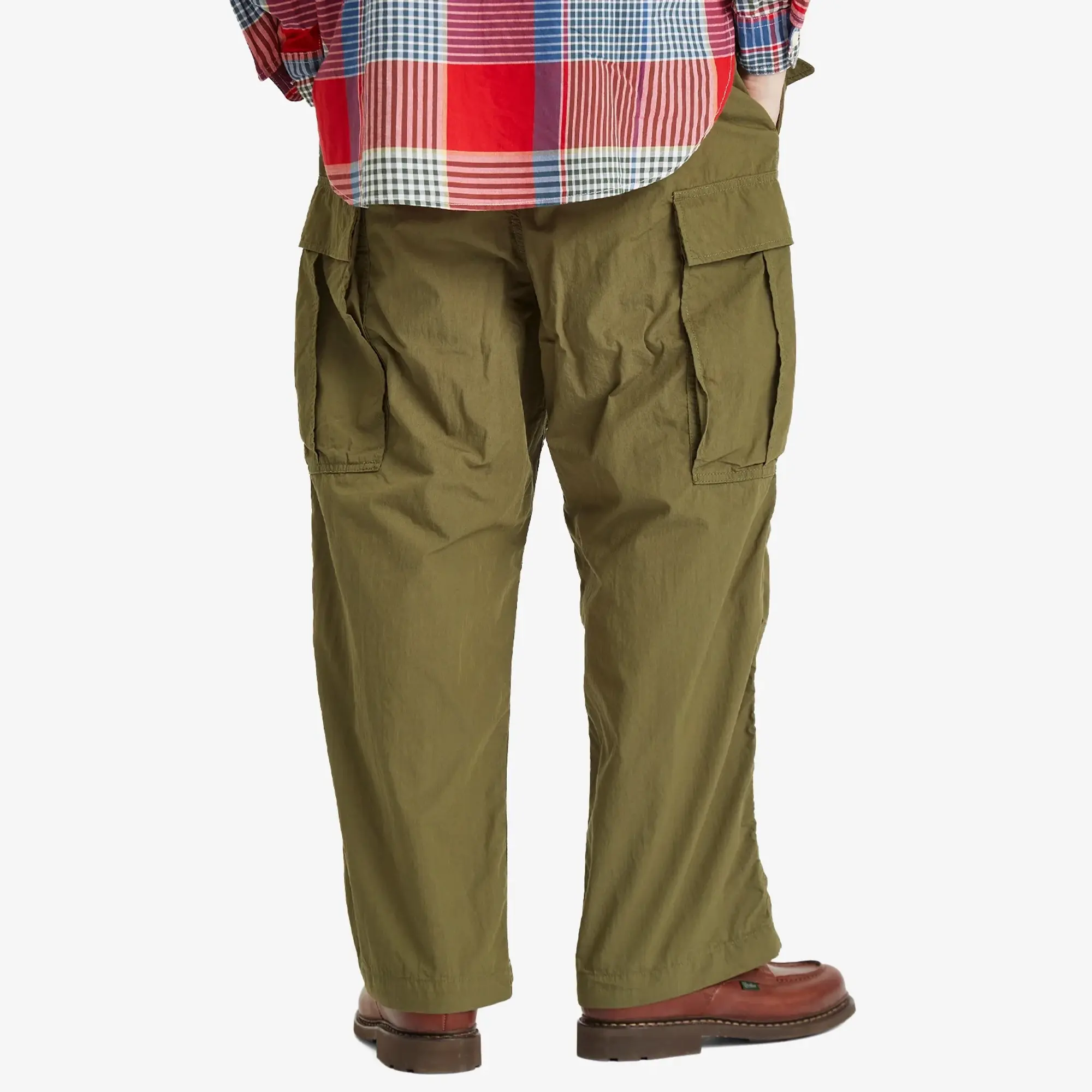 BEAMS Men's Big 6 Pocket Cargo Pants Olive