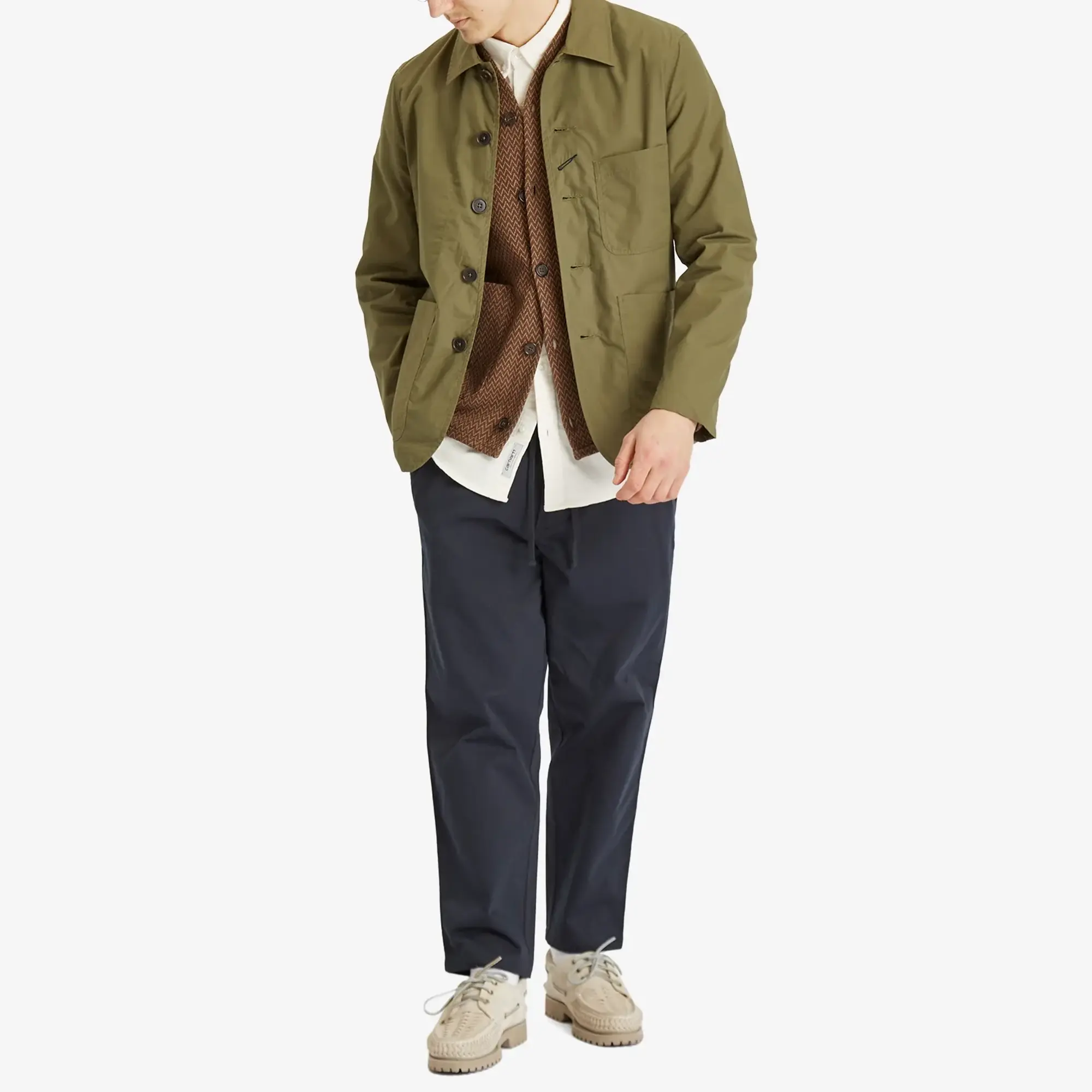 Universal Works Men's Recycled Poly Tech Bakers C Jacket Olive