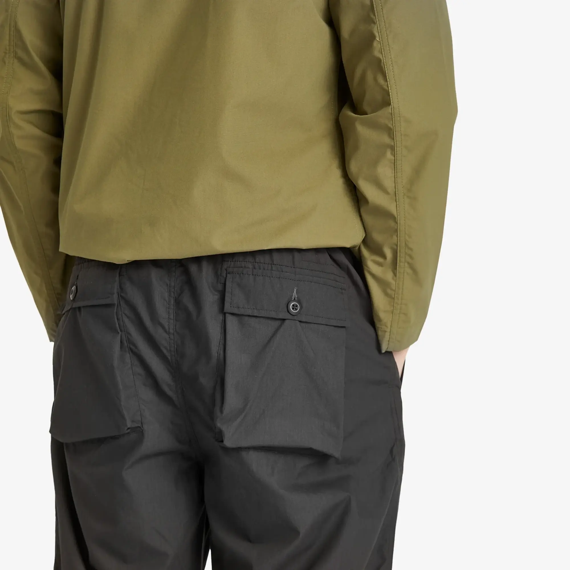 Universal Works Men's Recycled Poly Tech Parachute Pant Black