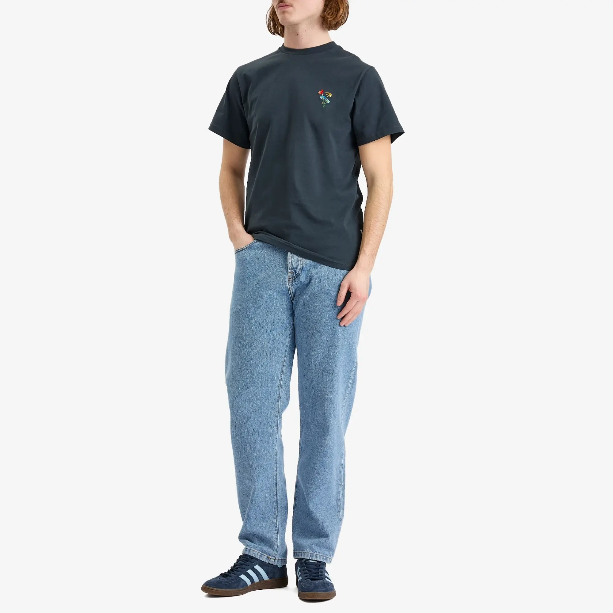 Foret Men's Element T-Shirt Navy Flower