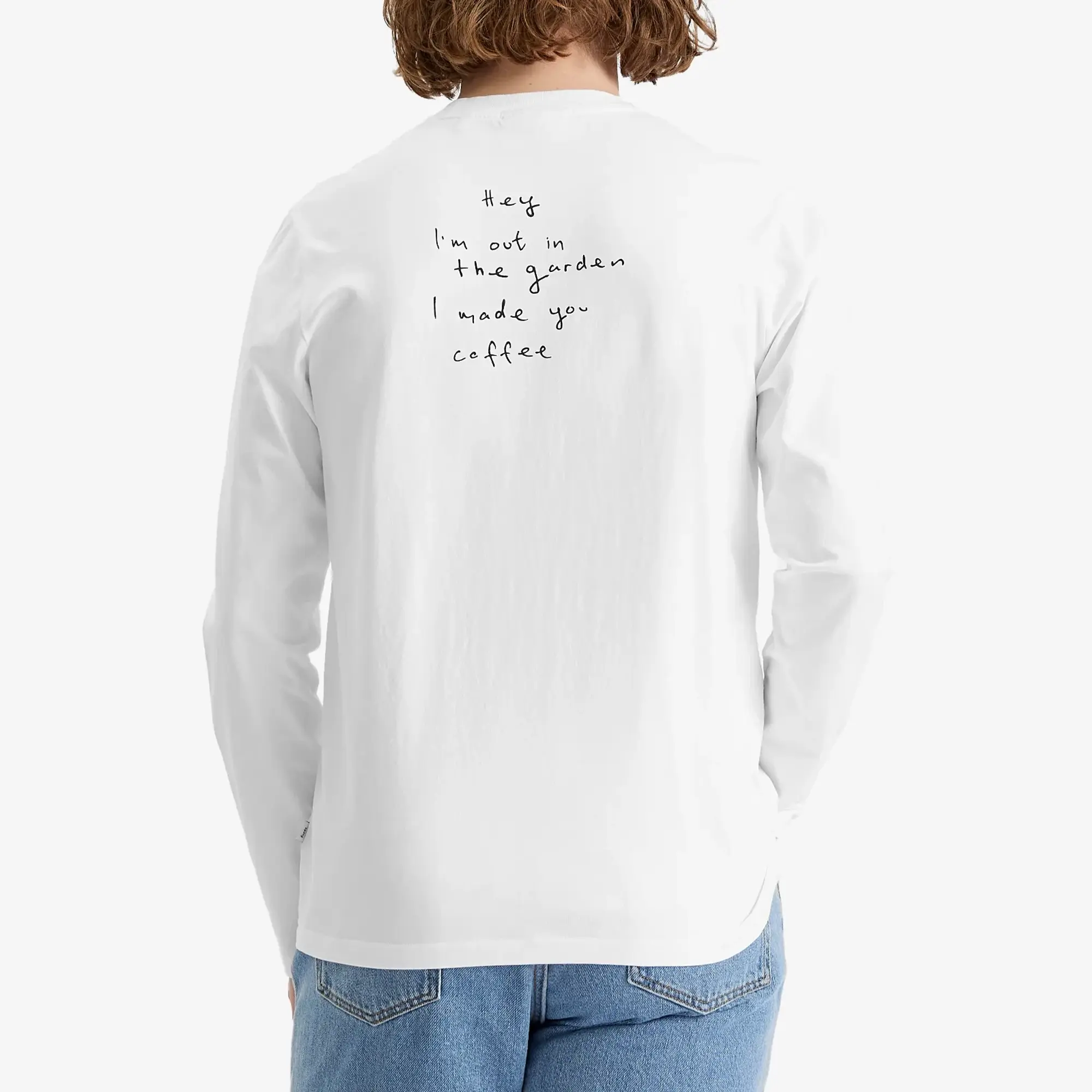 Foret Men's Relax Long Sleeve T-Shirt White