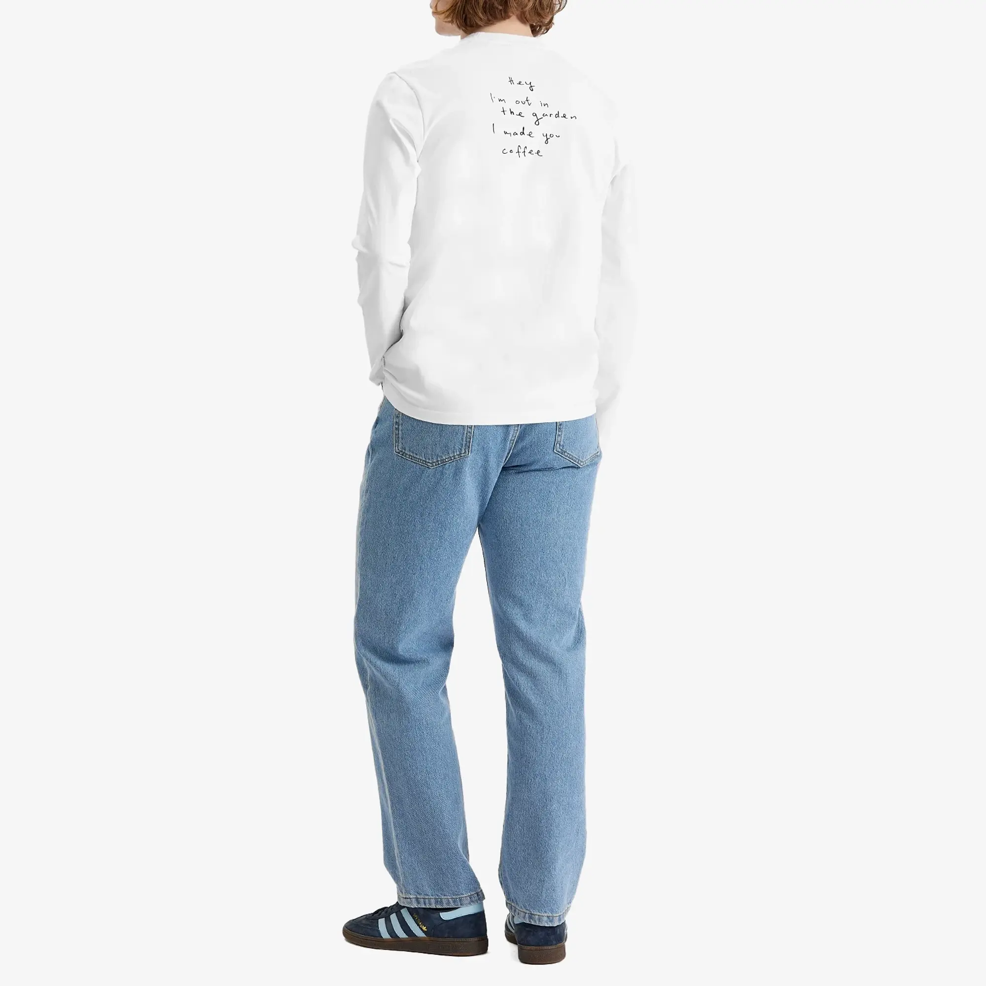 Foret Men's Relax Long Sleeve T-Shirt White