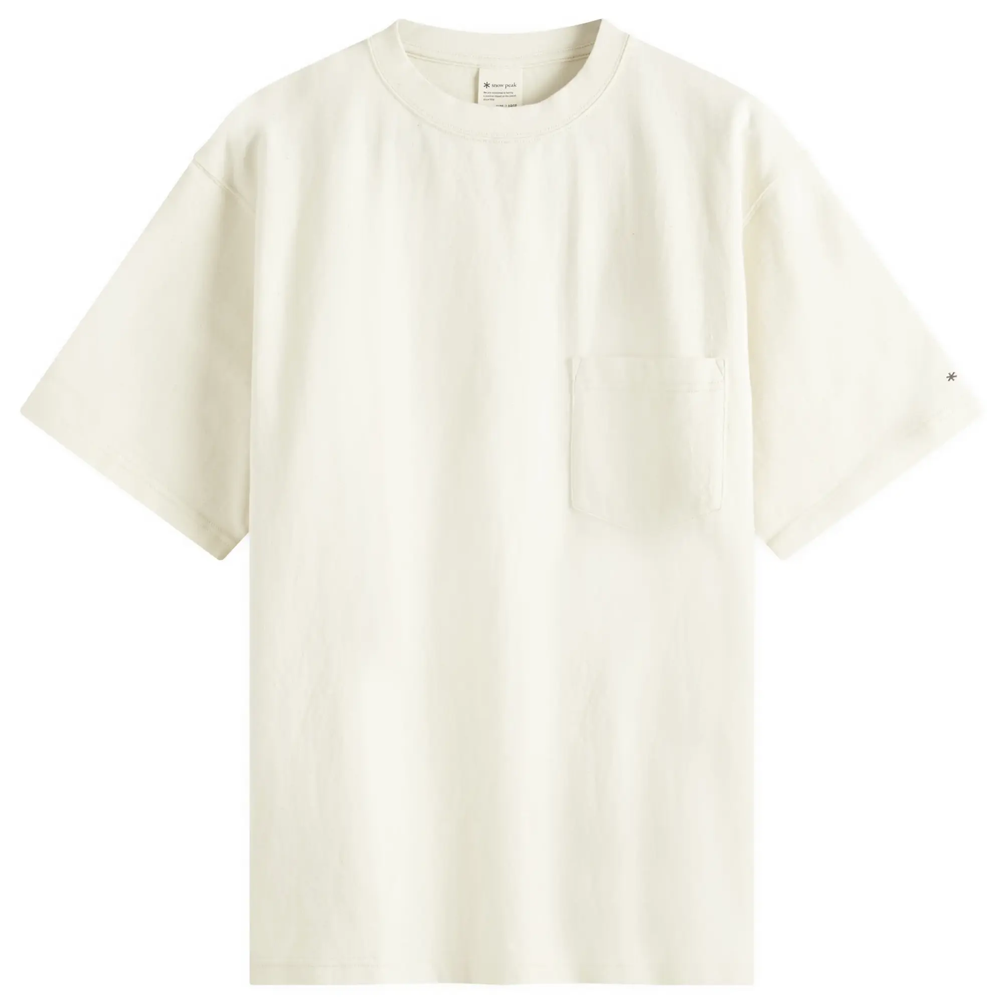 Asics Snow Peak Men's Recycled Cotton Heavy T-Shirt Ecru