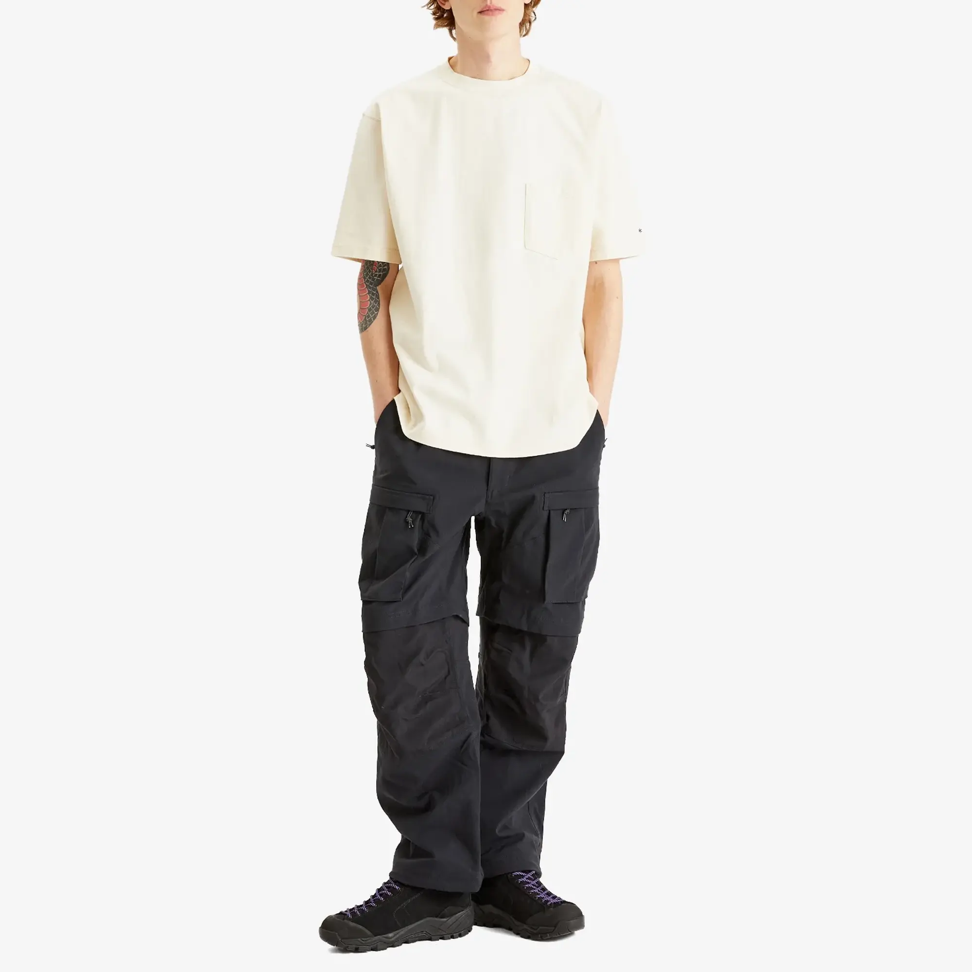 Asics Snow Peak Men's Recycled Cotton Heavy T-Shirt Ecru