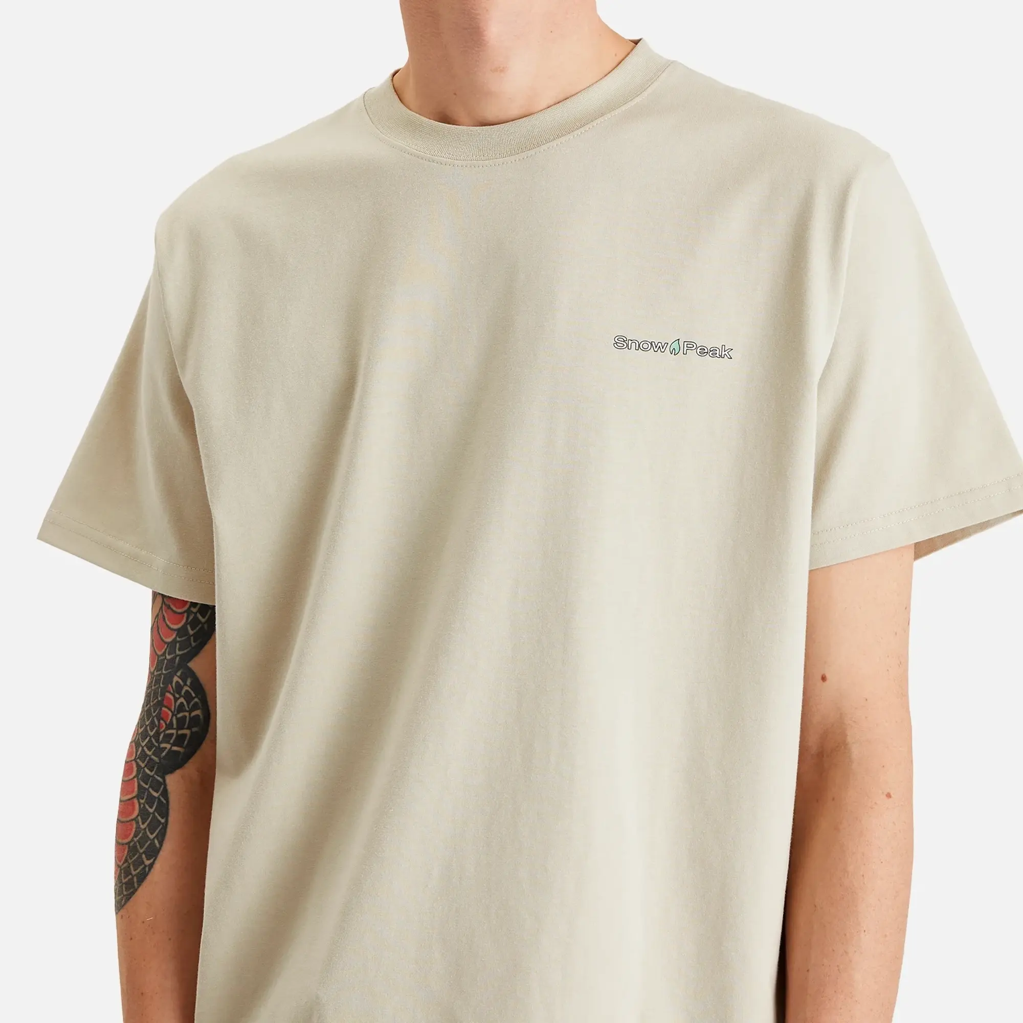 Snow Peak Men's Warm Oneself T-Shirt Light Beige