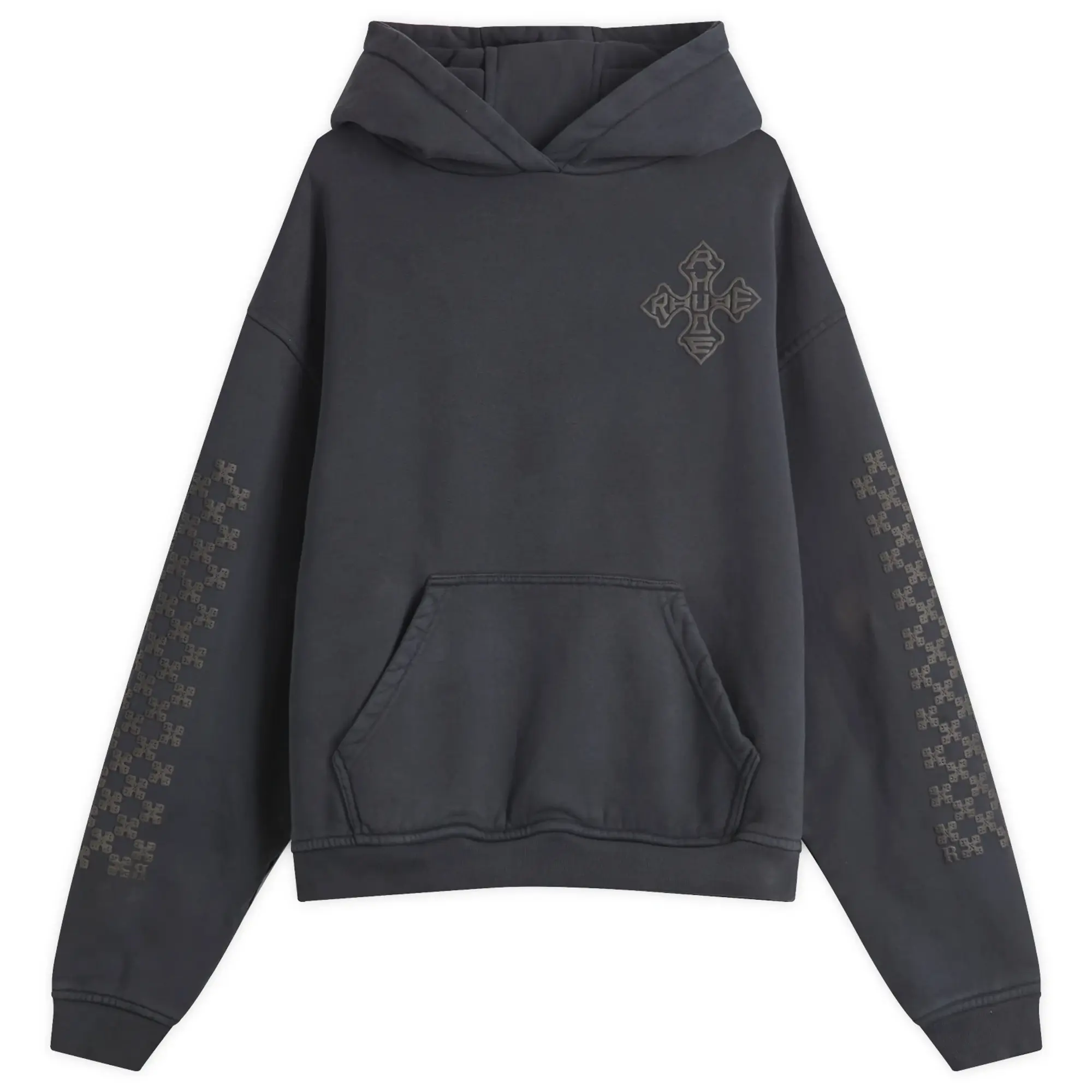 Sweatshirt Rhude Cross Logo Hoodie Vintage Black/ Black M