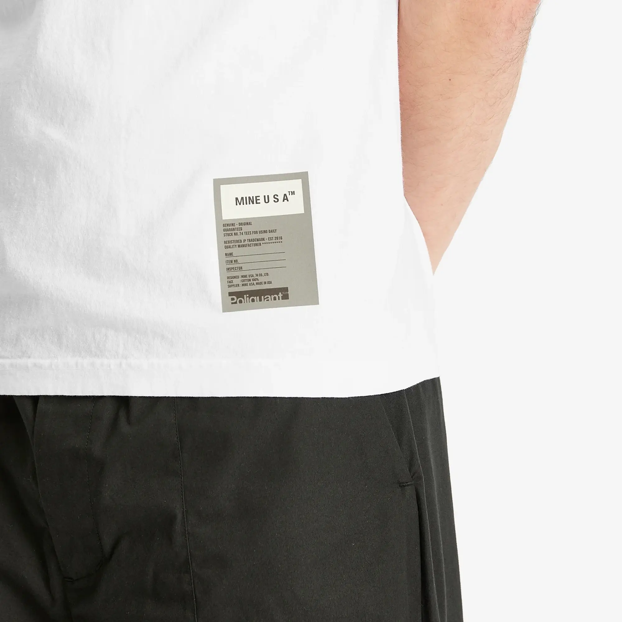Poliquant Men's Mine T-Shirt White