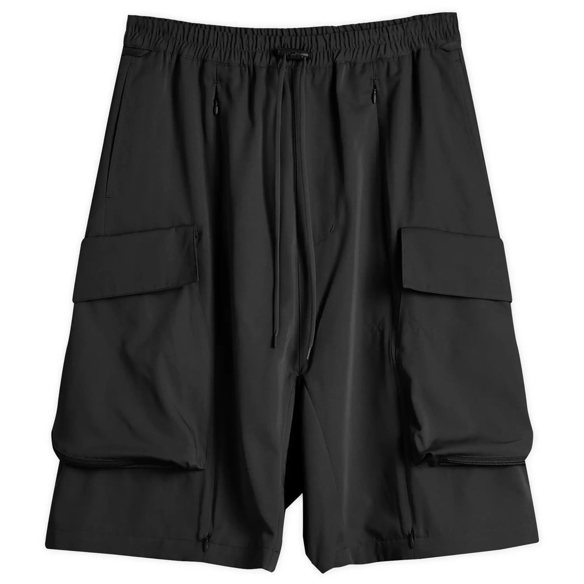 Poliquant Men's Deformed Cargo Pocket Jungle Trousers Black