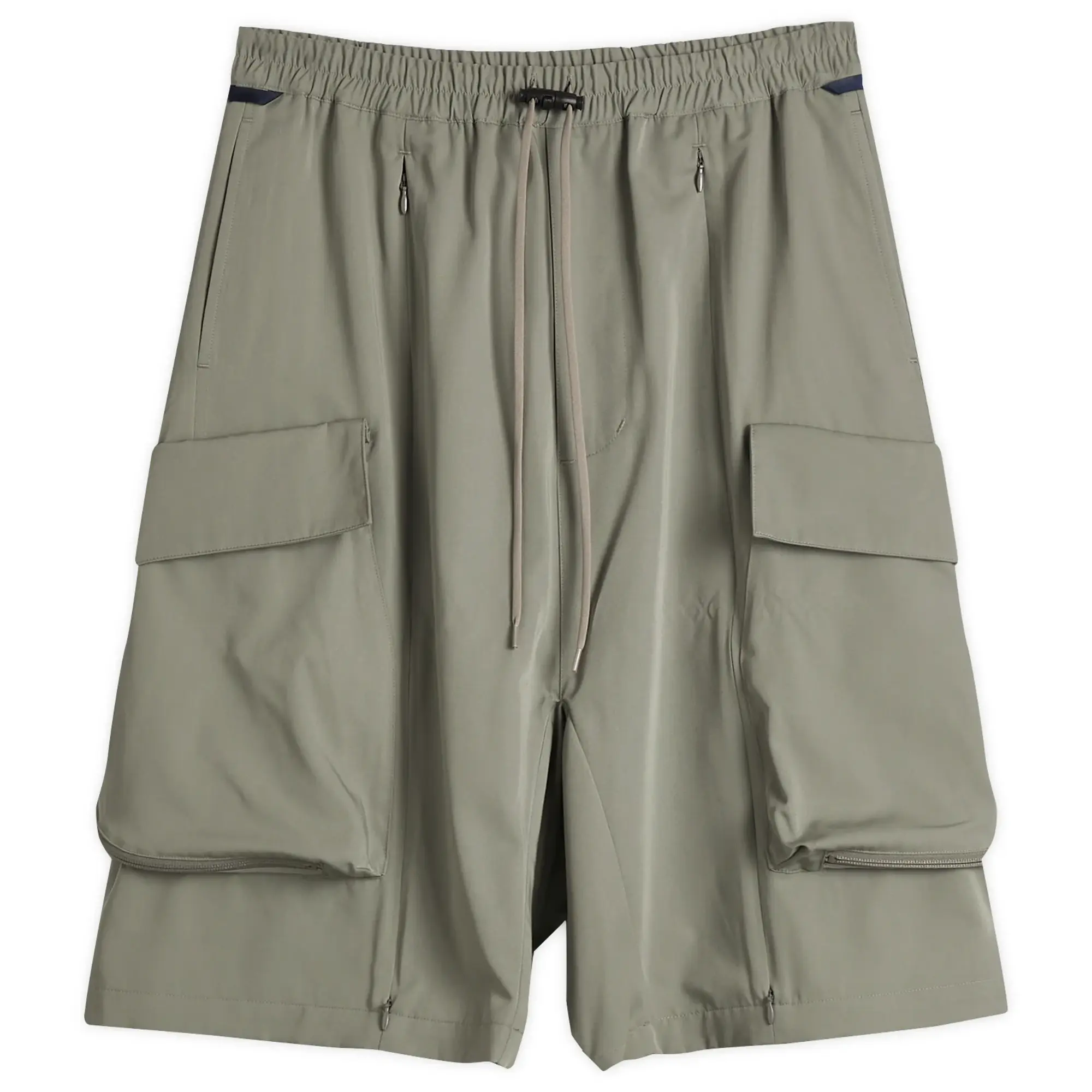 Poliquant Men's Deformed Cargo Pocket Jungle Trousers Sand Grey