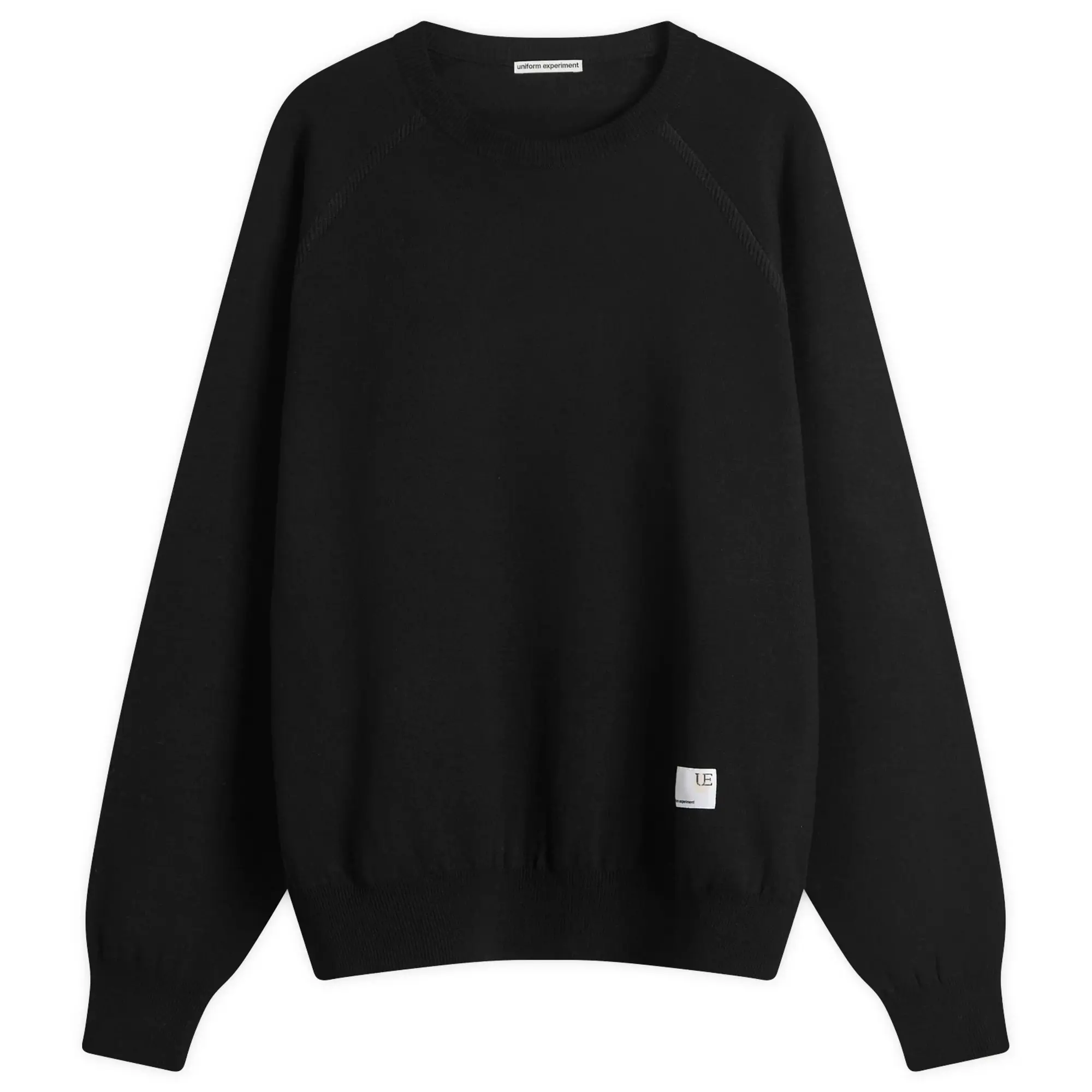 Uniform Experiment Men's UE Jacquard Logo Knit Sweater Black