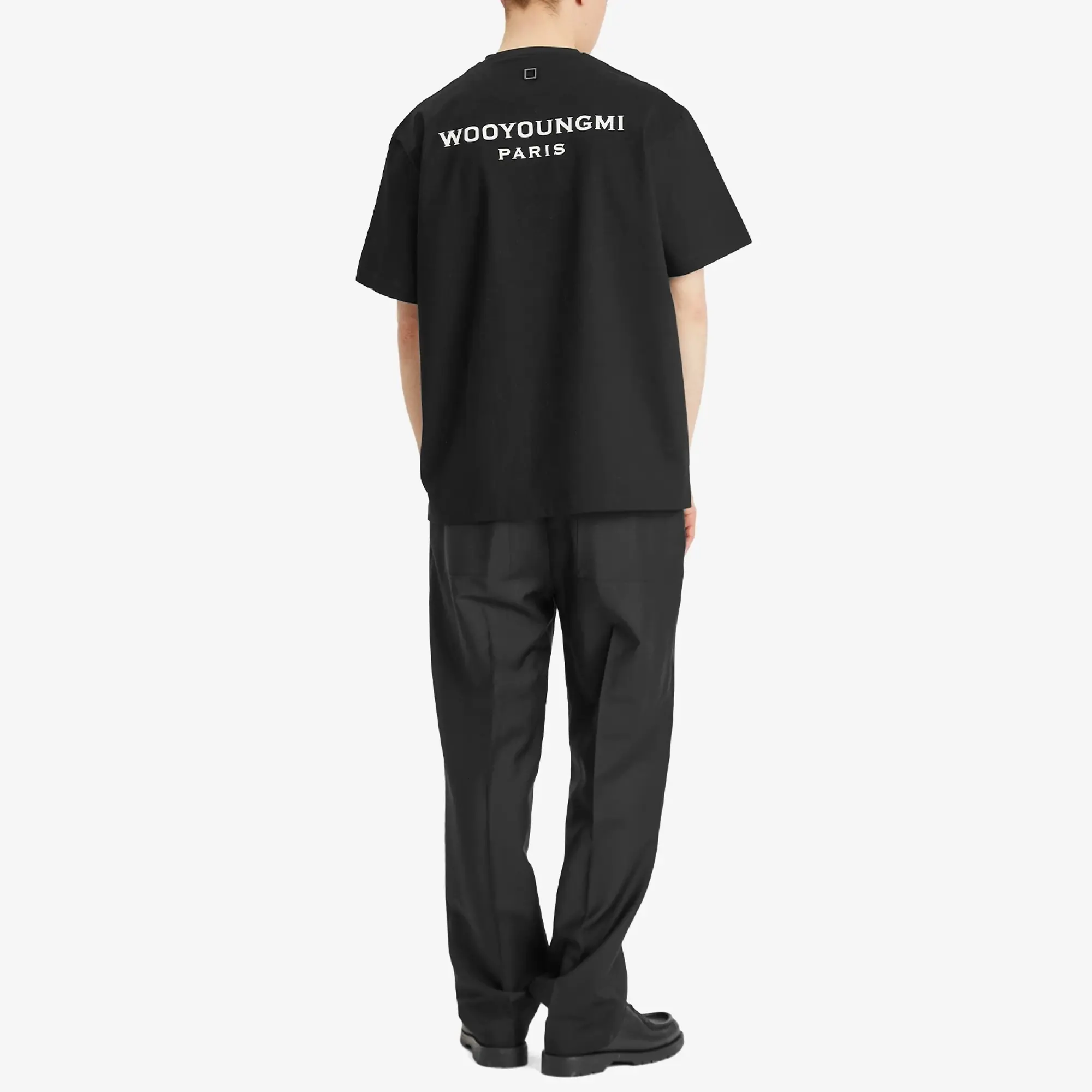 Wooyoungmi Men's Back Logo T-Shirt Black