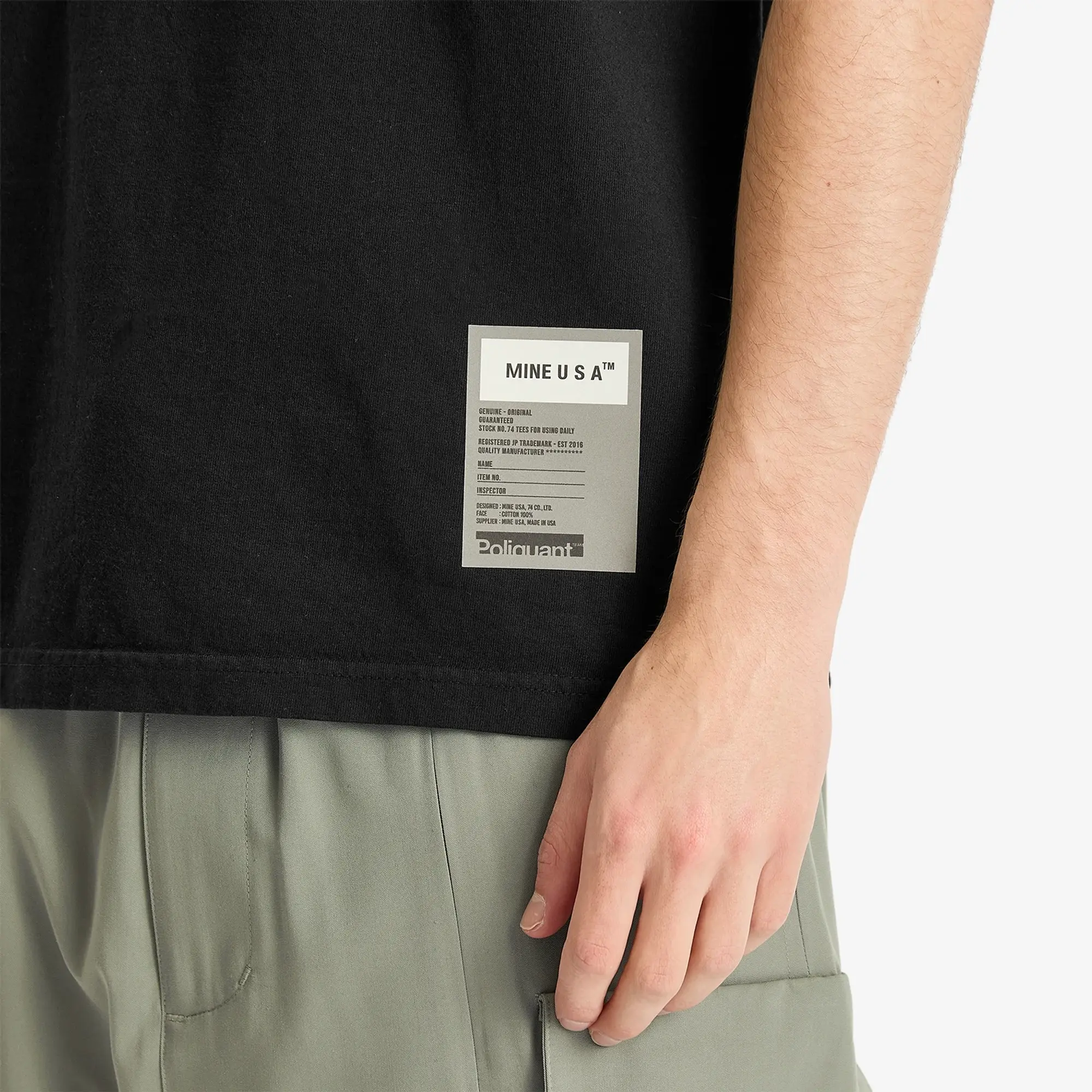 Poliquant Men's Mine T-Shirt Black