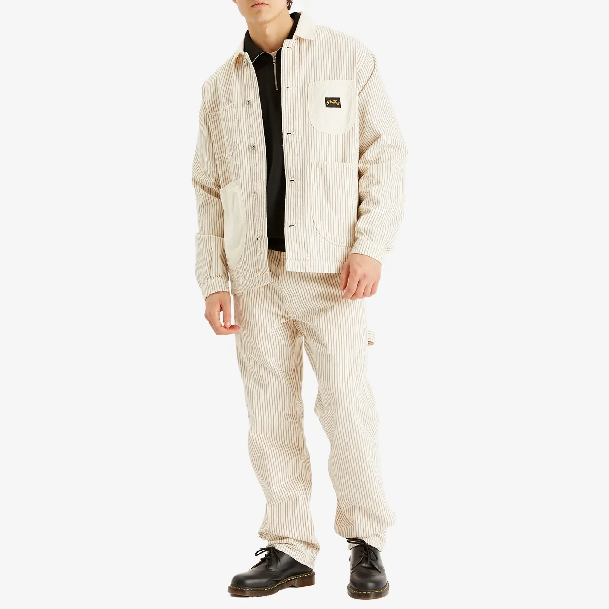Stan Ray Men's Coverall Jacket Hickory Mix