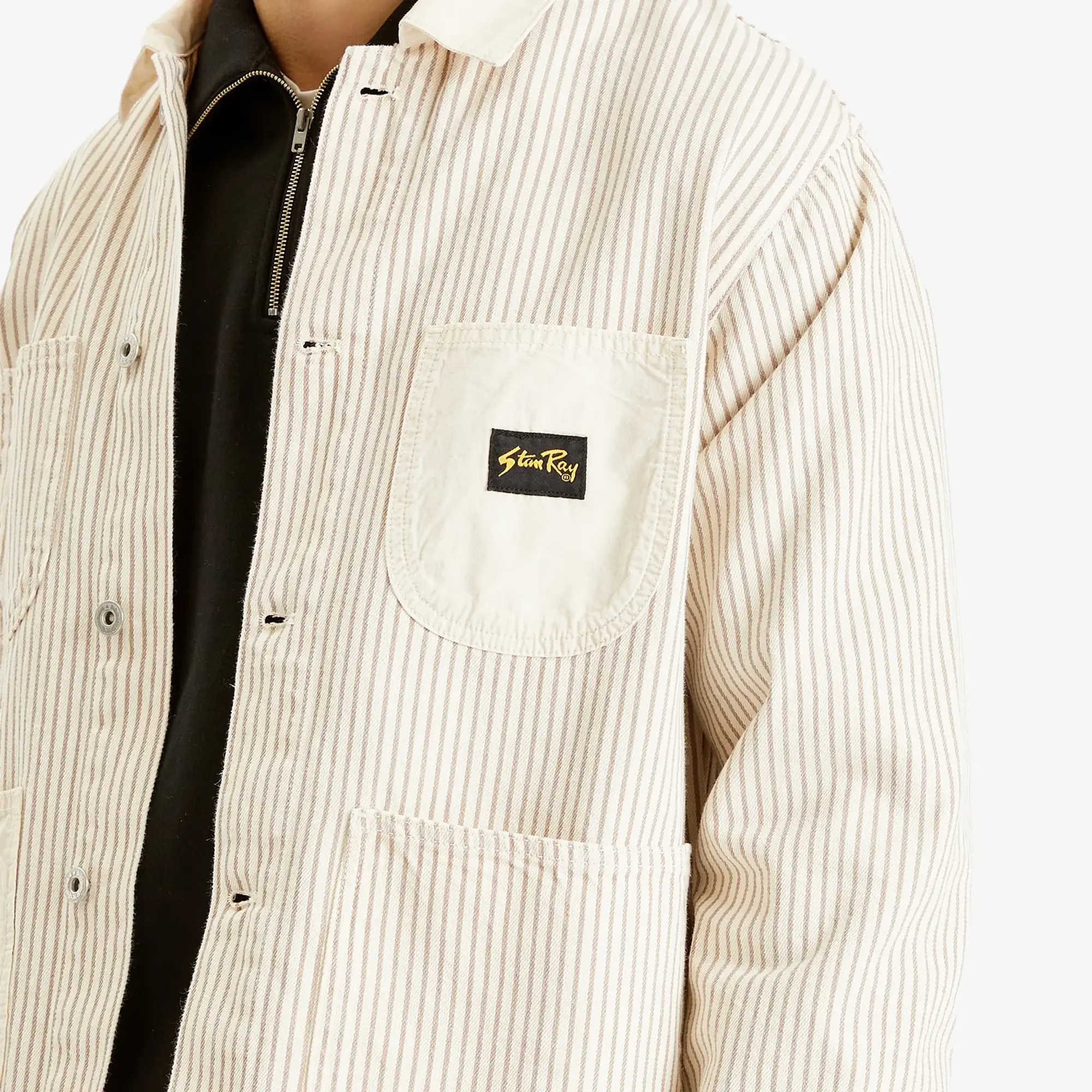 Stan Ray Men's Coverall Jacket Hickory Mix