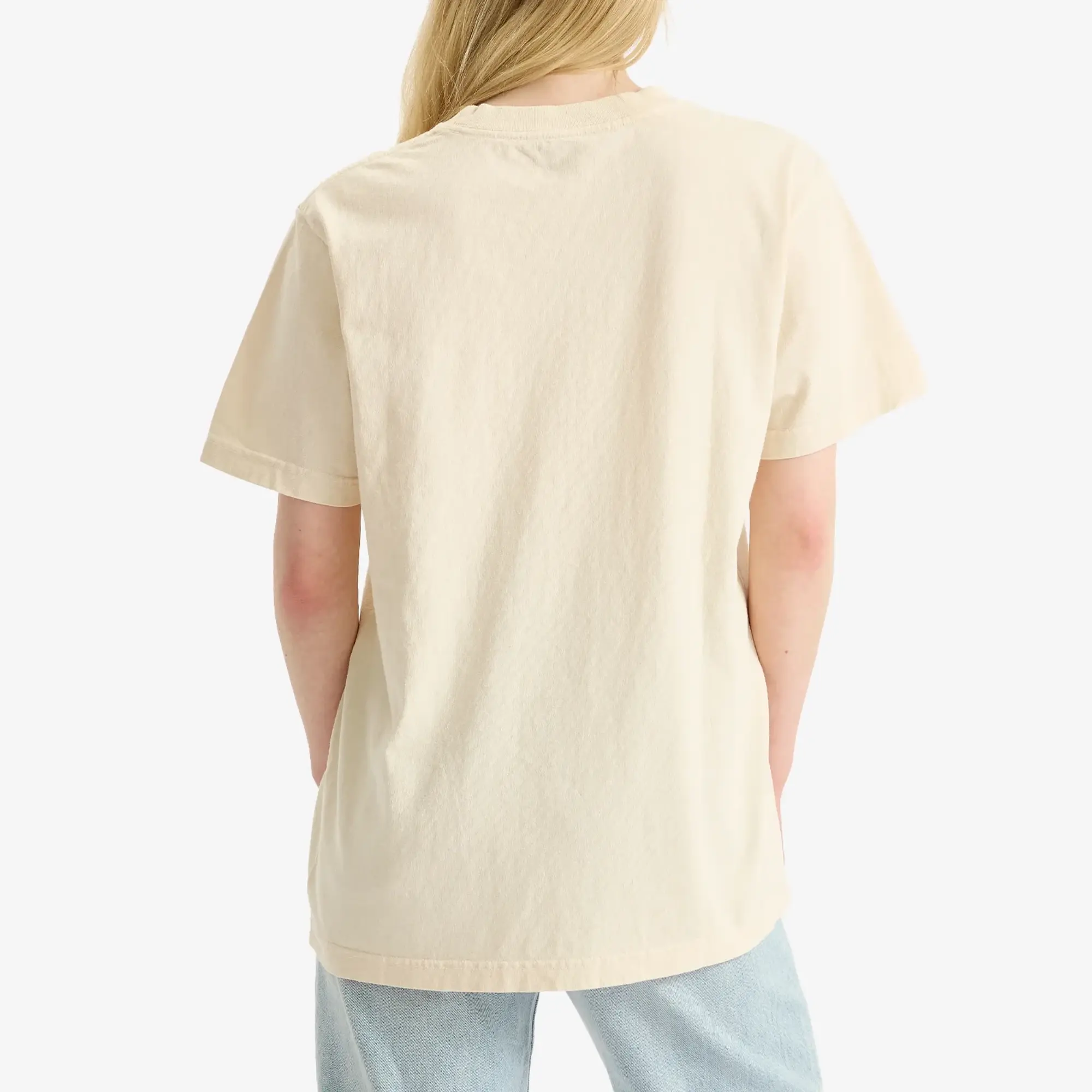 T-Shirt Sporty & Rich H&W Crest T-Shirt Cream Xs