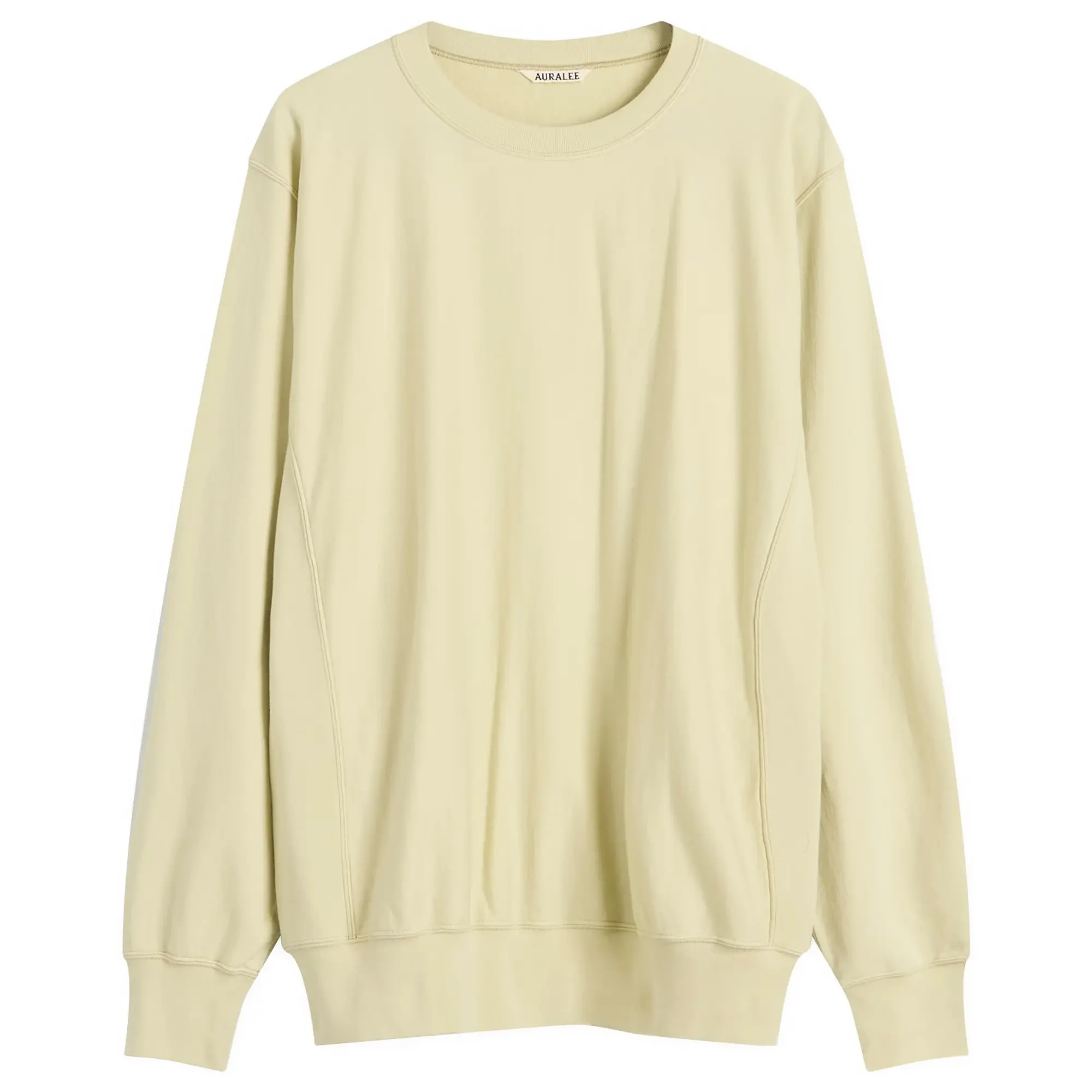 Auralee Men's Elastic High Gauge Sweatshirt Pistachio