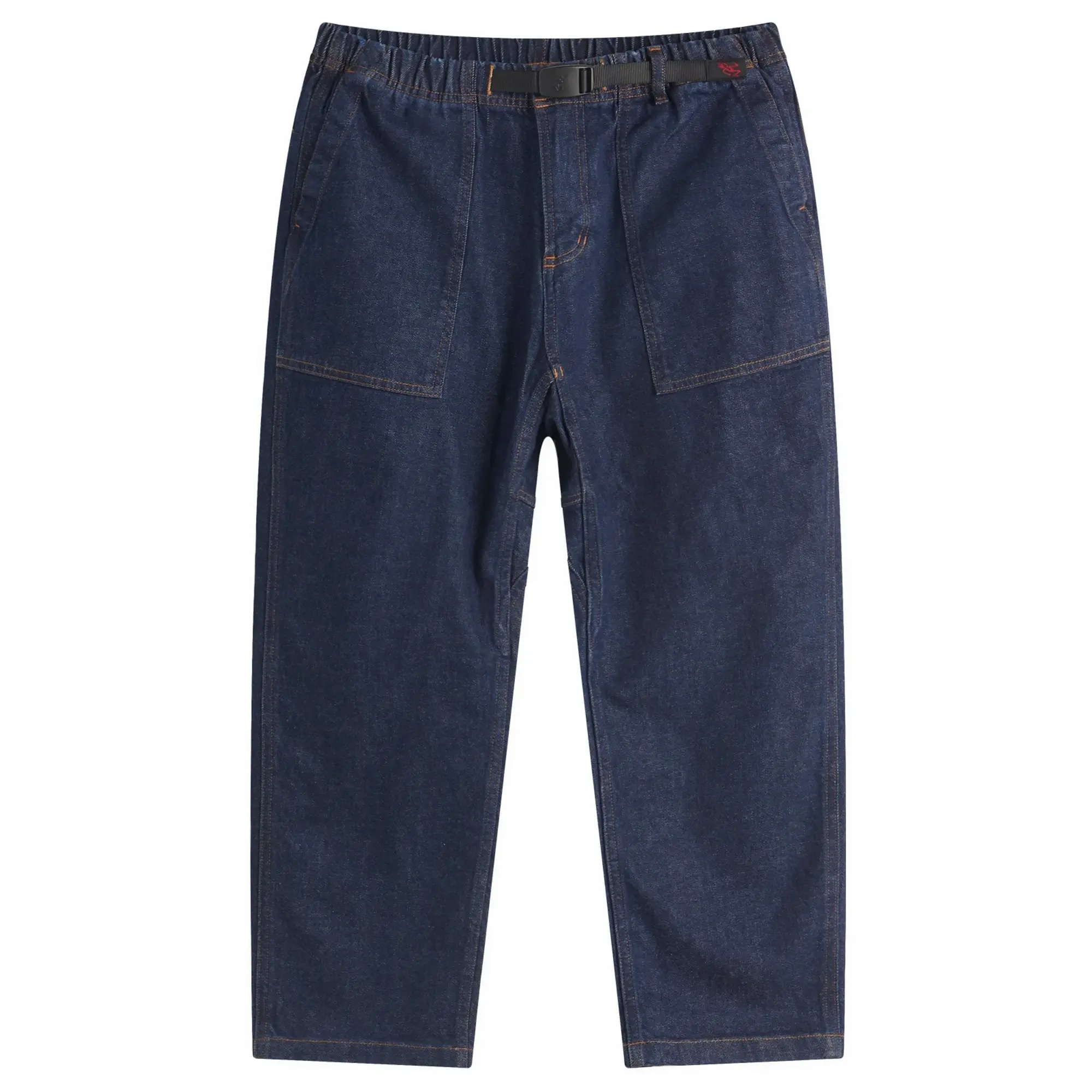 Gramicci Women's Stretch Denim Loose Tapered Pants One Wash
