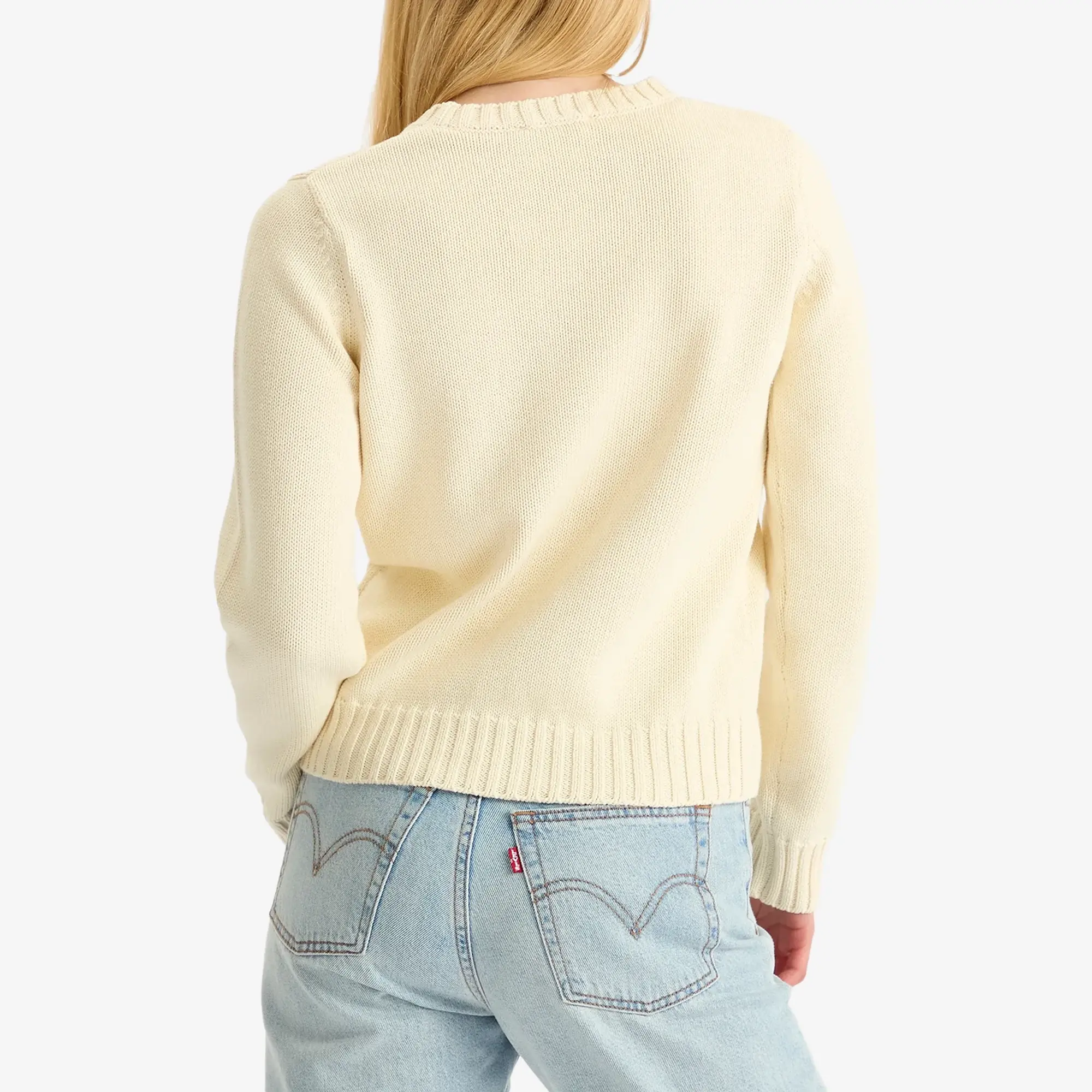 Sporty & Rich Women's Vendome Knitted Jumper Ecru