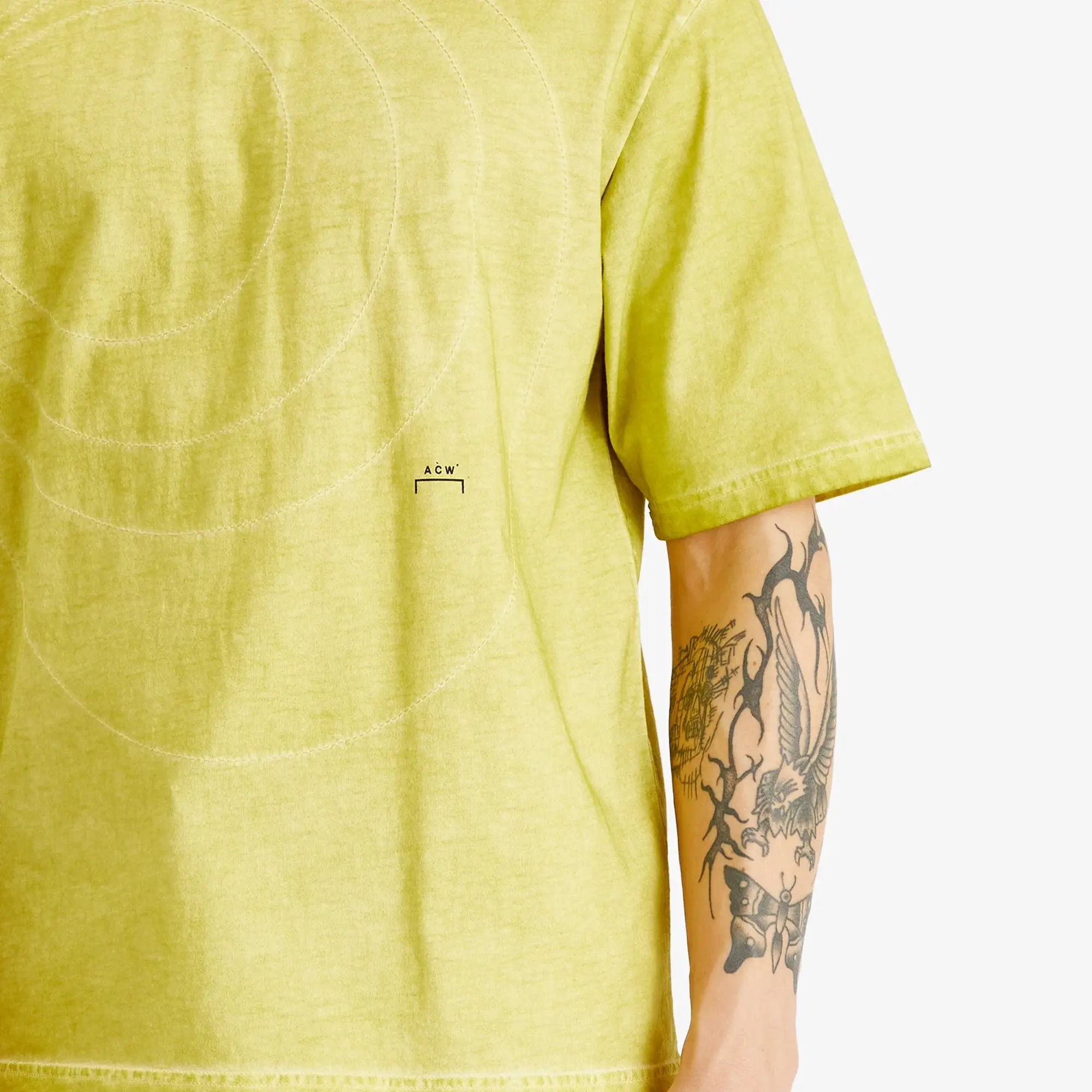 A-COLD-WALL* Men's Frequency T-Shirt Yellow Citronelle