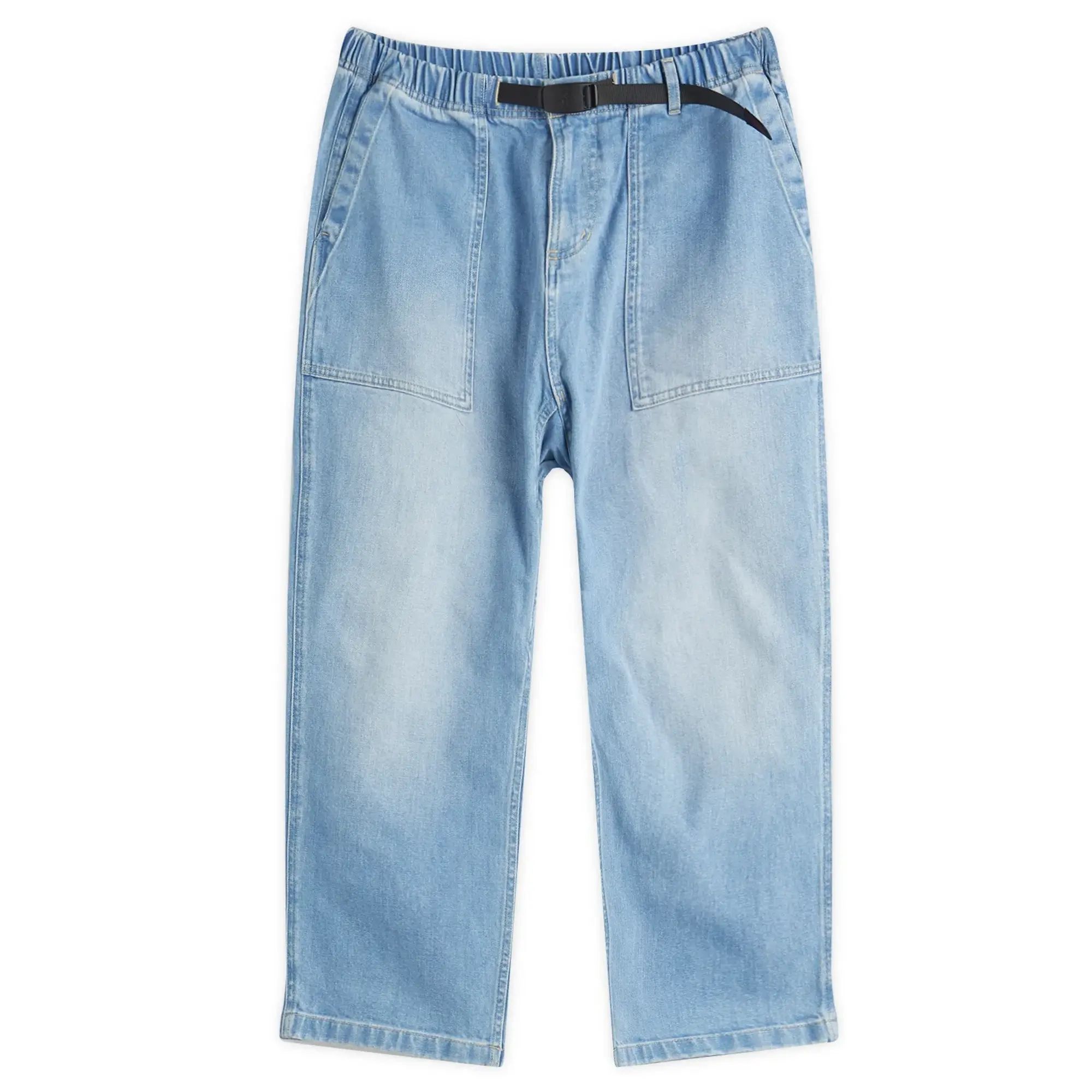 Gramicci Women's Stretch Denim Loose Tapered Pants Medium