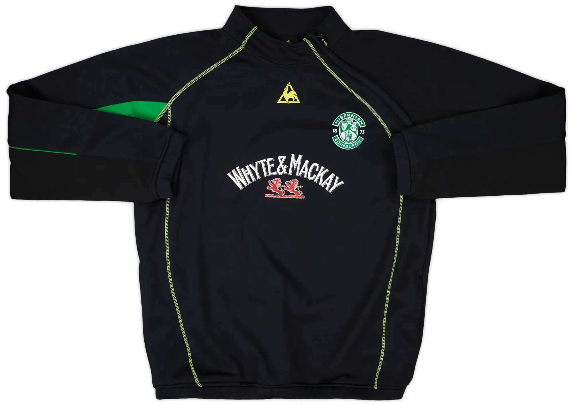 2008-09 Hibernian Le Coq Sportif 1/4 Zip Drill Top - 9/10 - (XL)